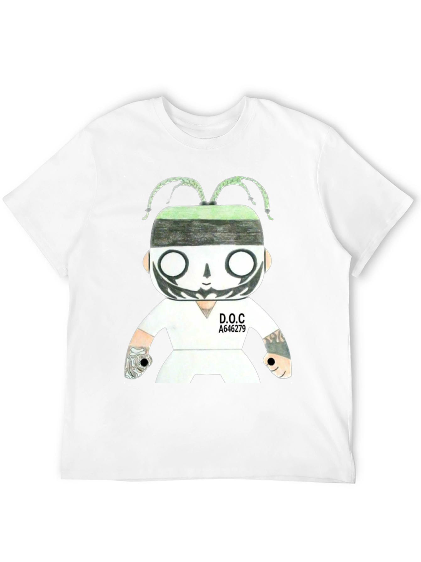 Unique Graphic Print Black T-Shirt