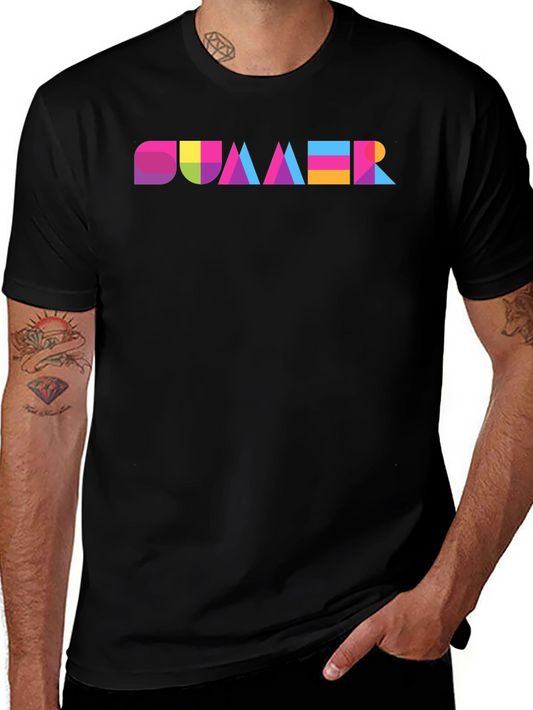 Summer Fun Graphic Tee - Colorful Design