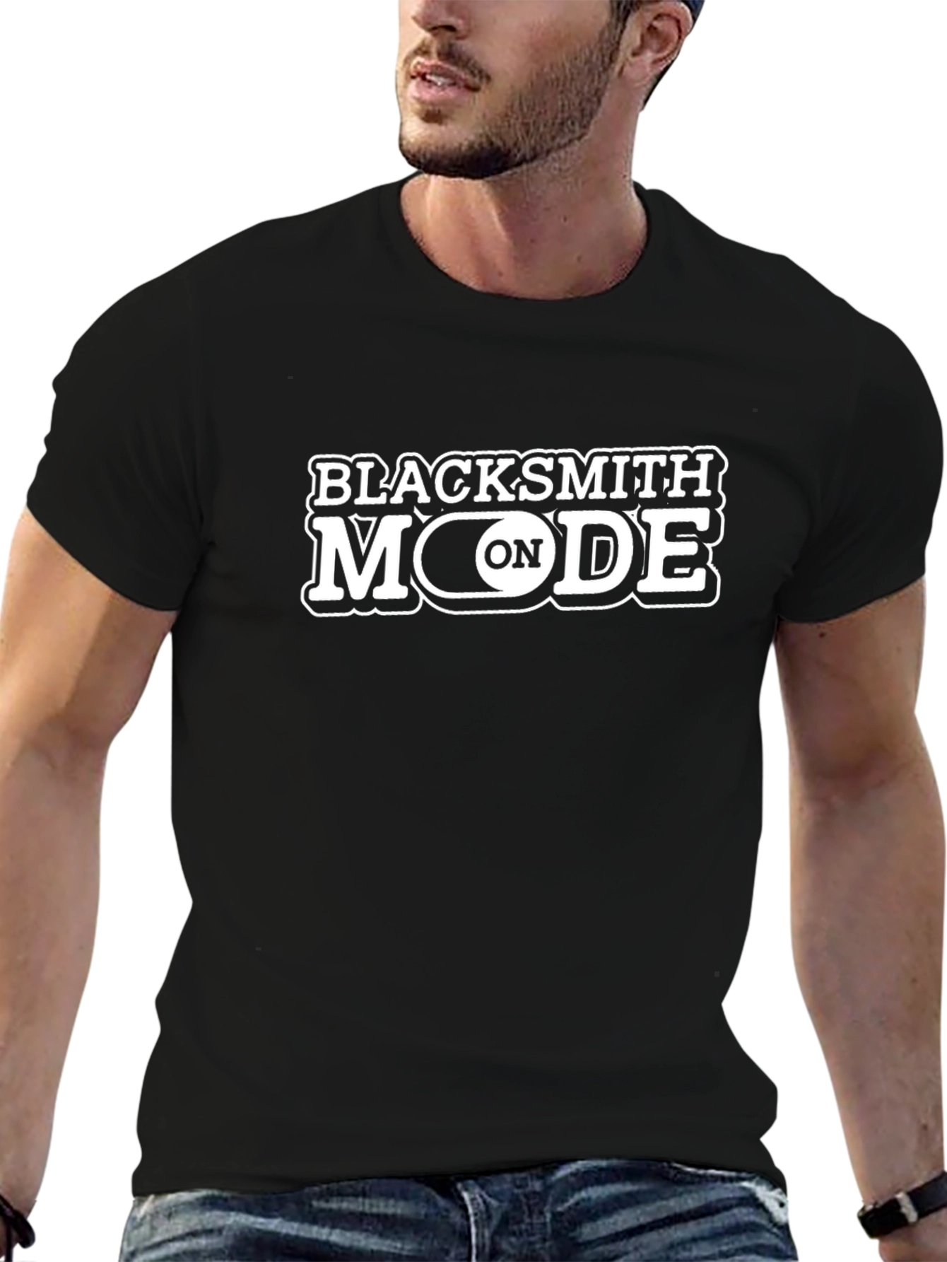 Blacksmith Mode ON - Black T-Shirt