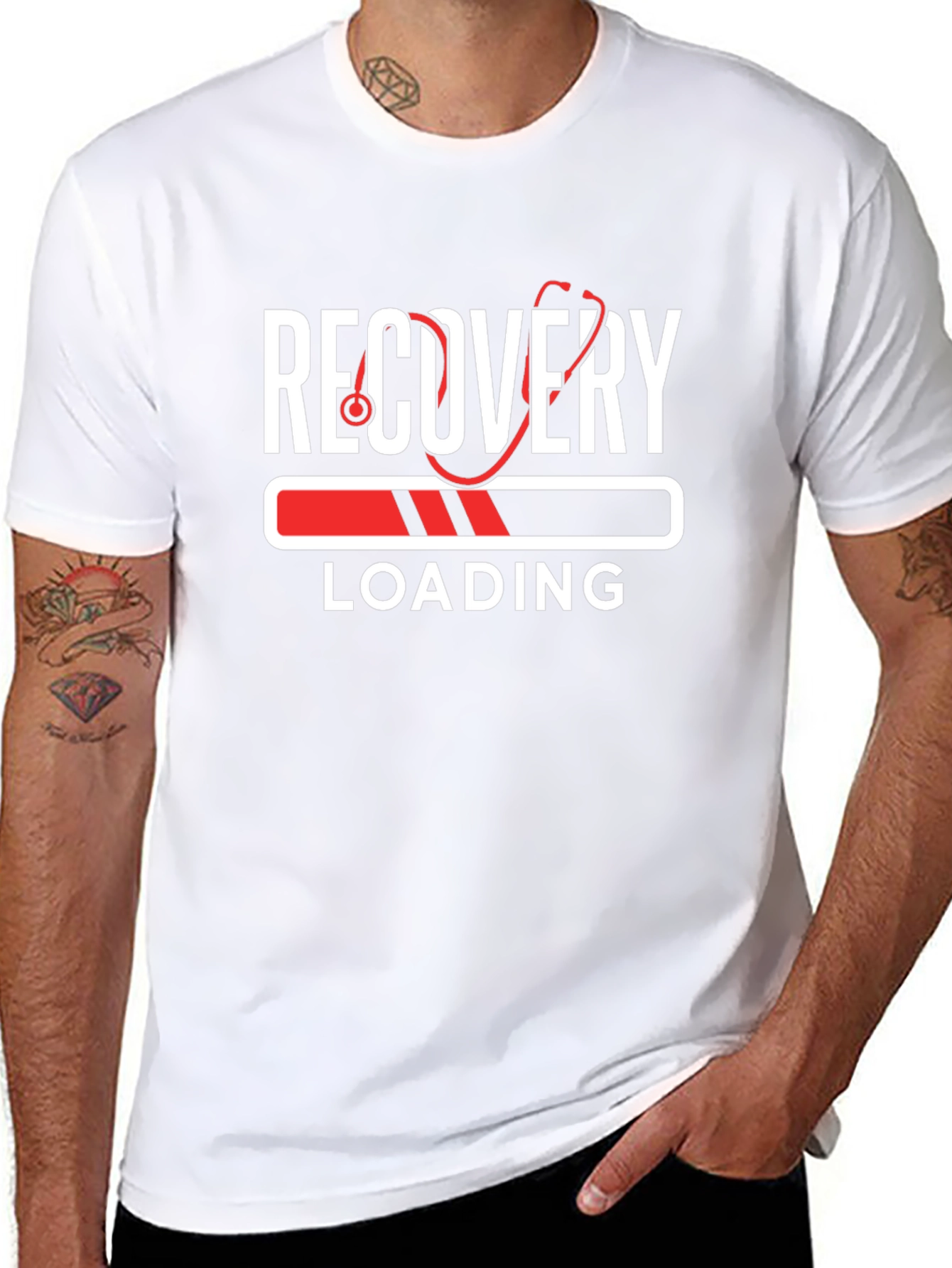 Recovery Loading Stethoscope Graphic Tee