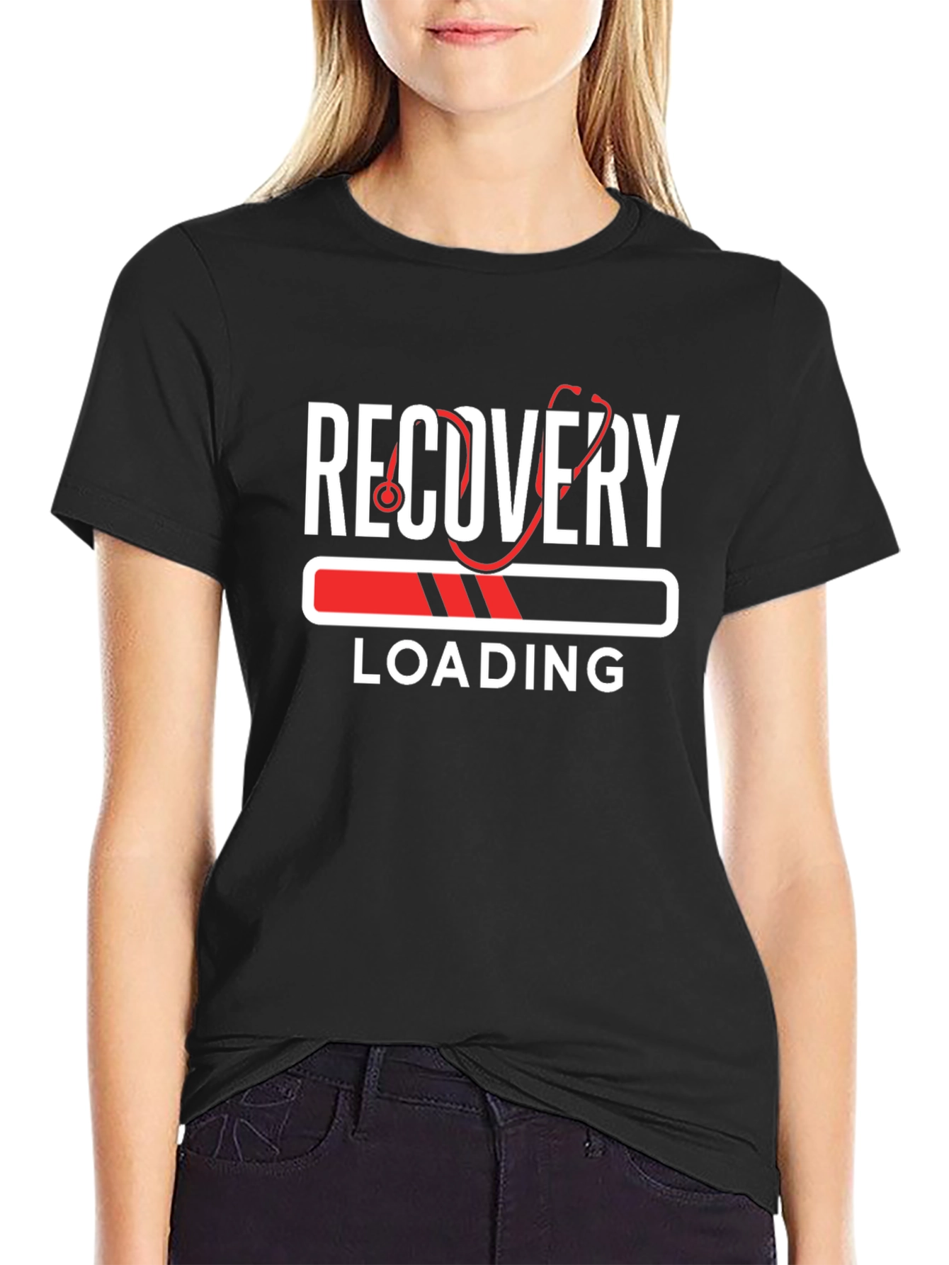 Recovery Loading Stethoscope Graphic Tee