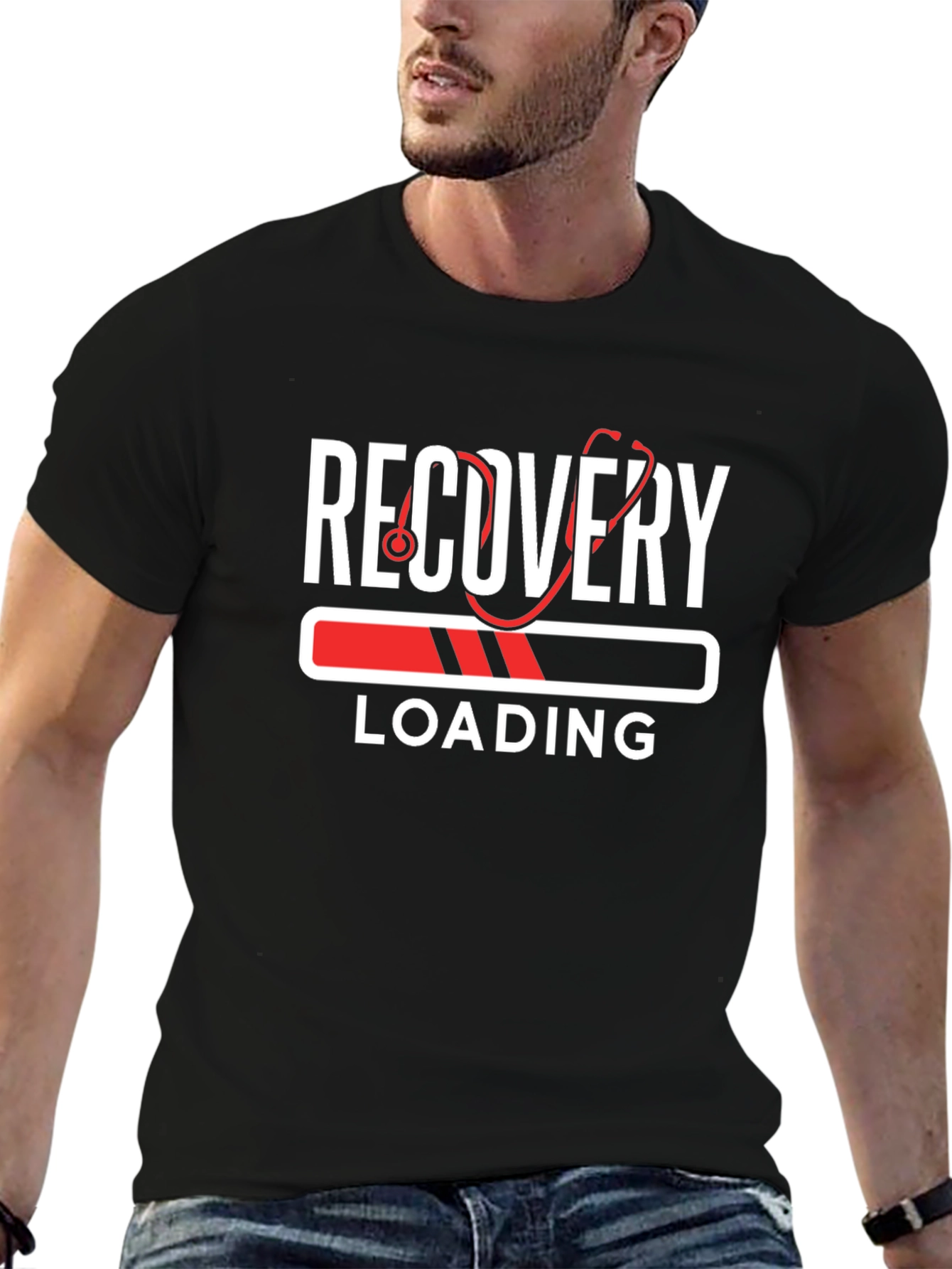 Recovery Loading Stethoscope Graphic Tee