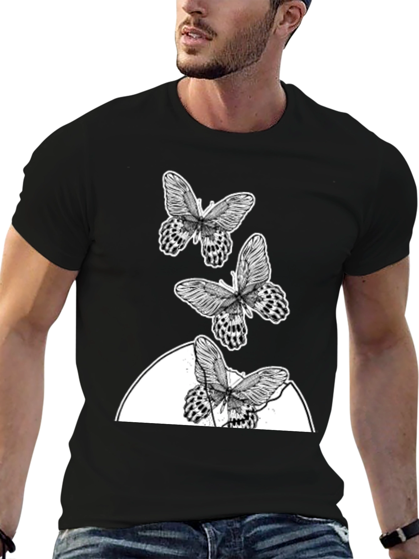 Butterfly Graphic T-Shirt - Trendy Casual Wear