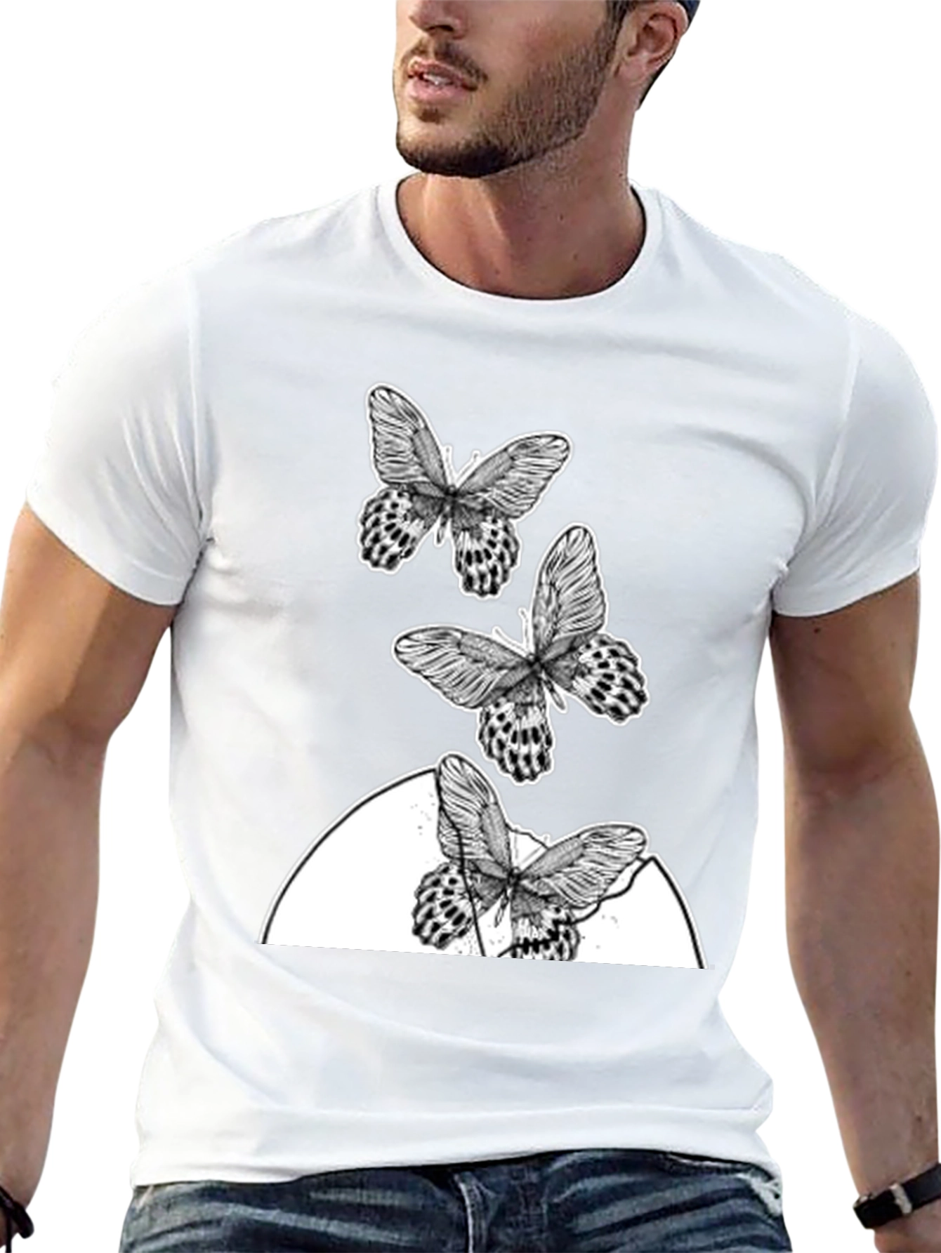 Butterfly Graphic T-Shirt - Trendy Casual Wear