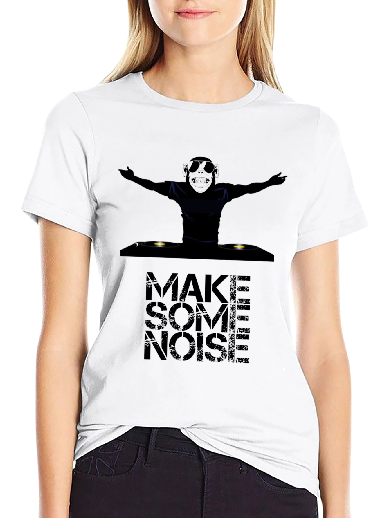 DJ Monkey Graphic T-Shirt - Make Some Noise