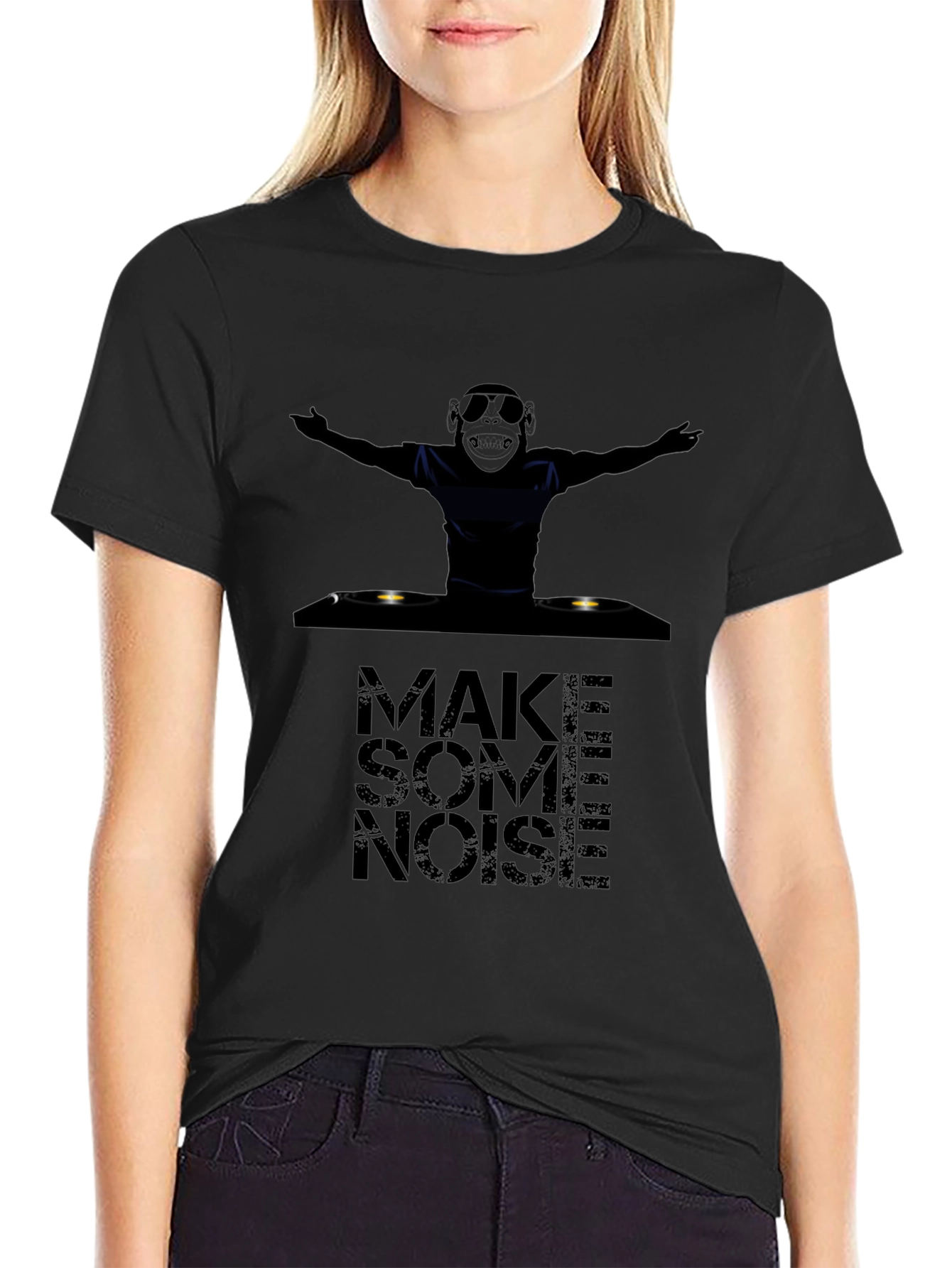 DJ Monkey Graphic T-Shirt - Make Some Noise