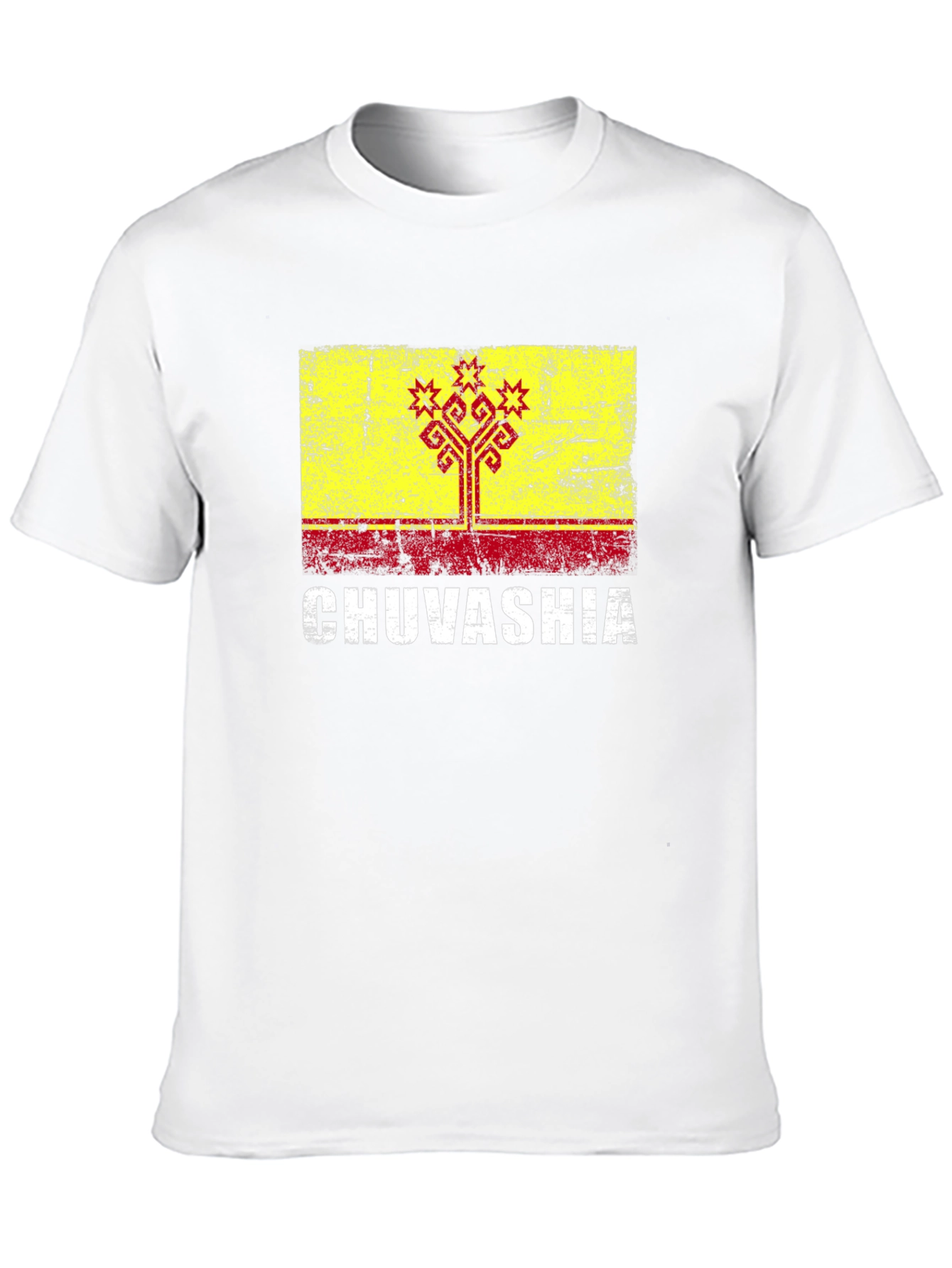 Chuvashia Flag T-Shirt - Distressed Graphic Tee