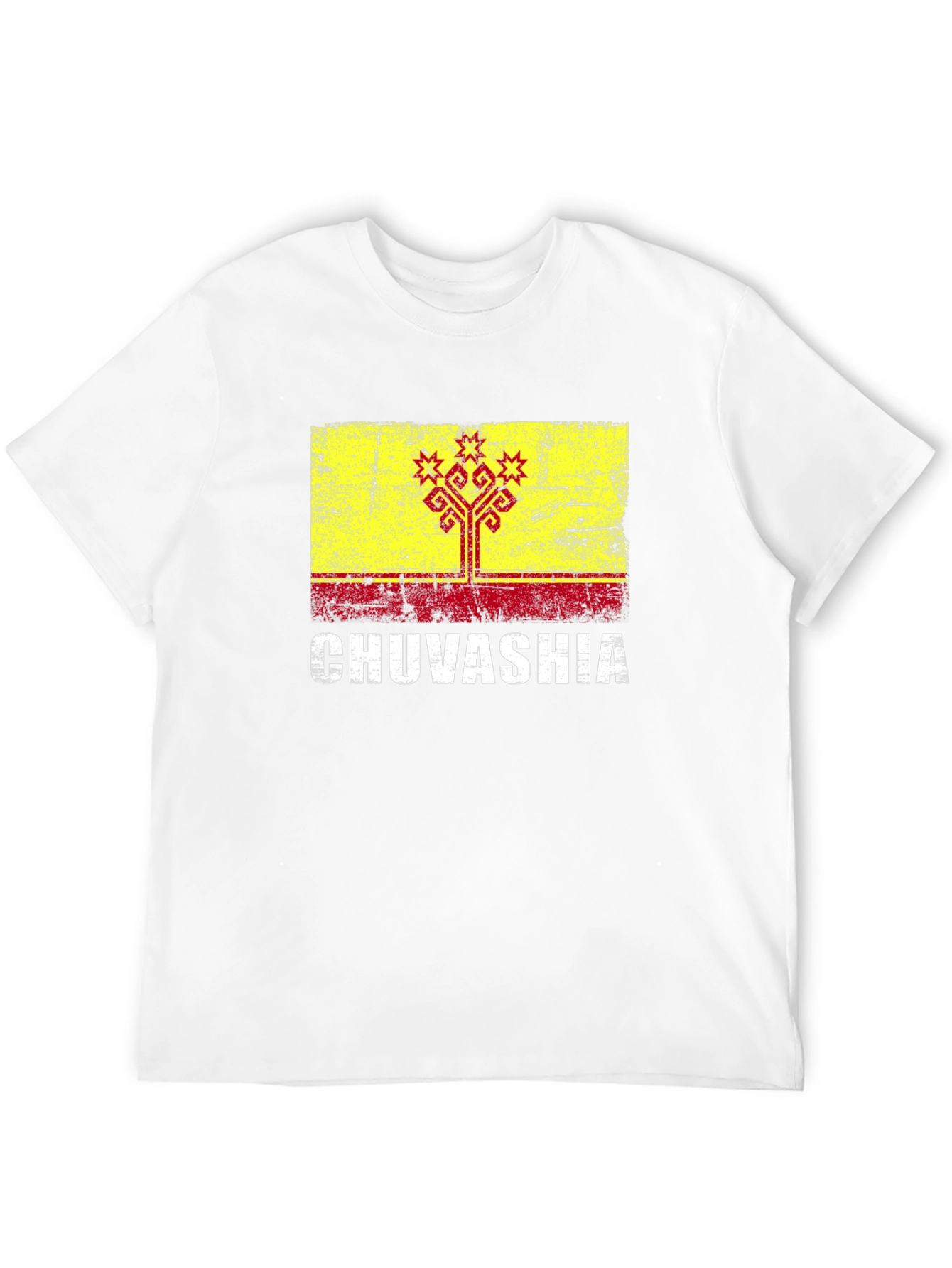 Chuvashia Flag T-Shirt - Distressed Graphic Tee