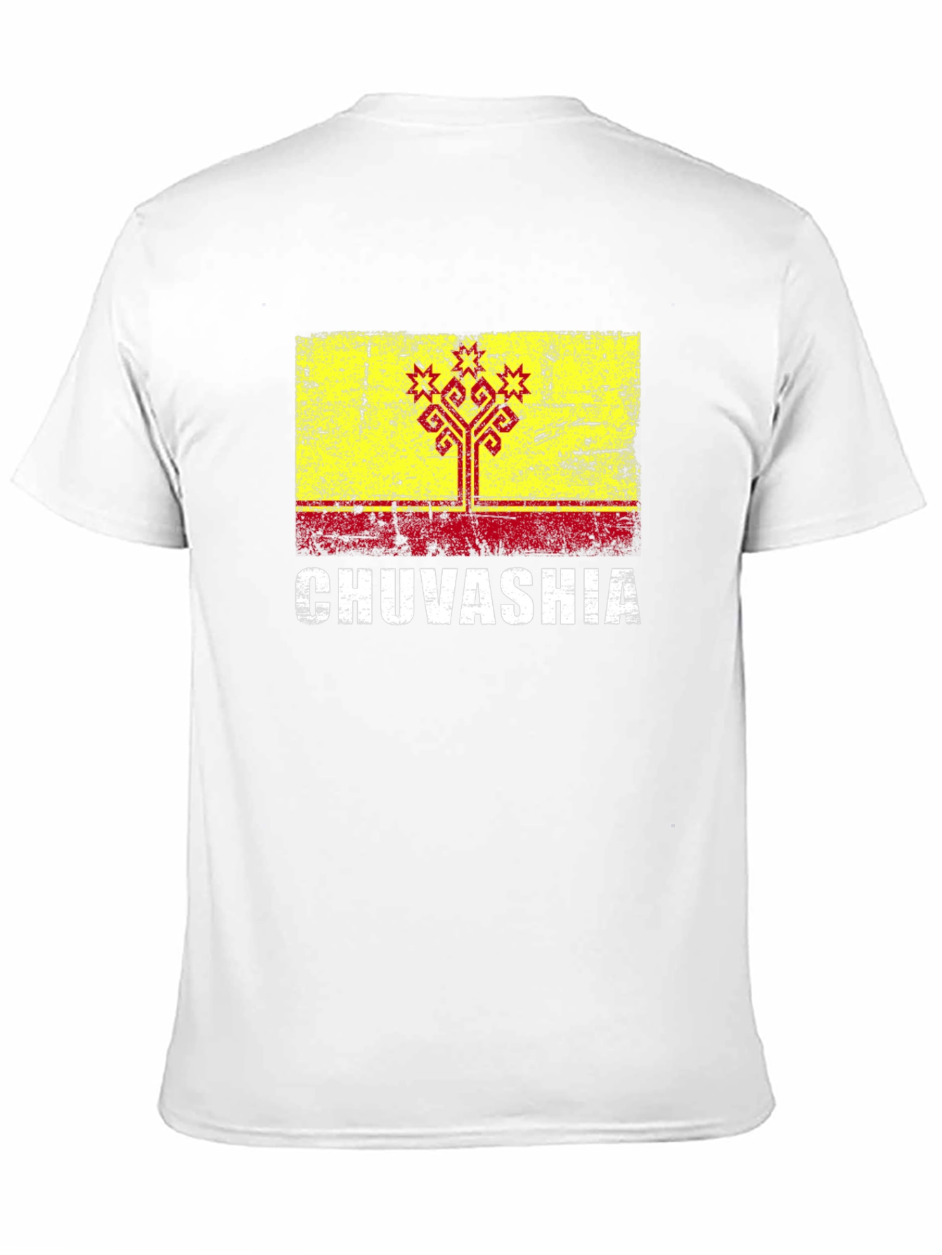 Chuvashia Flag T-Shirt - Distressed Graphic Tee