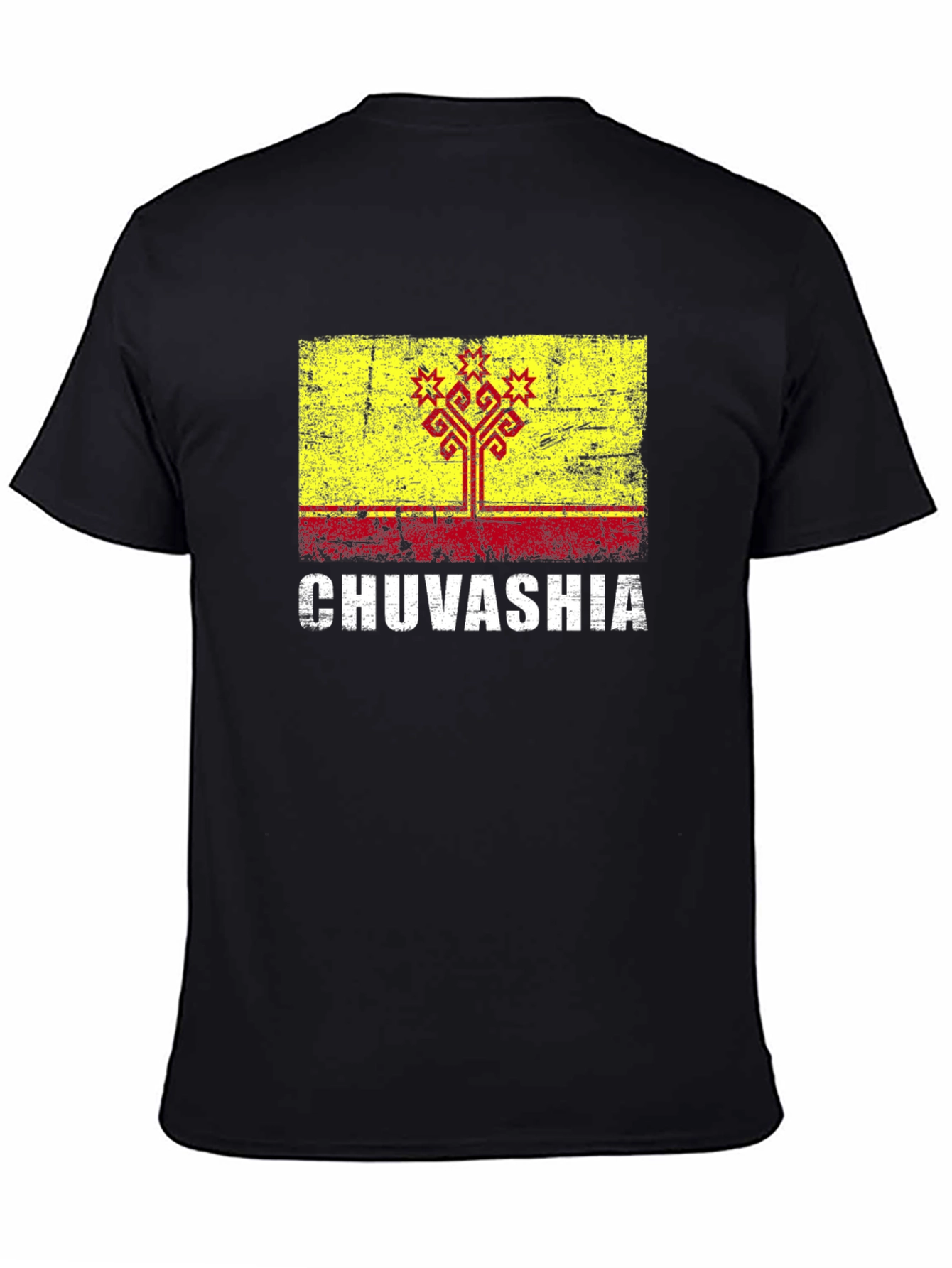 Chuvashia Flag T-Shirt - Distressed Graphic Tee
