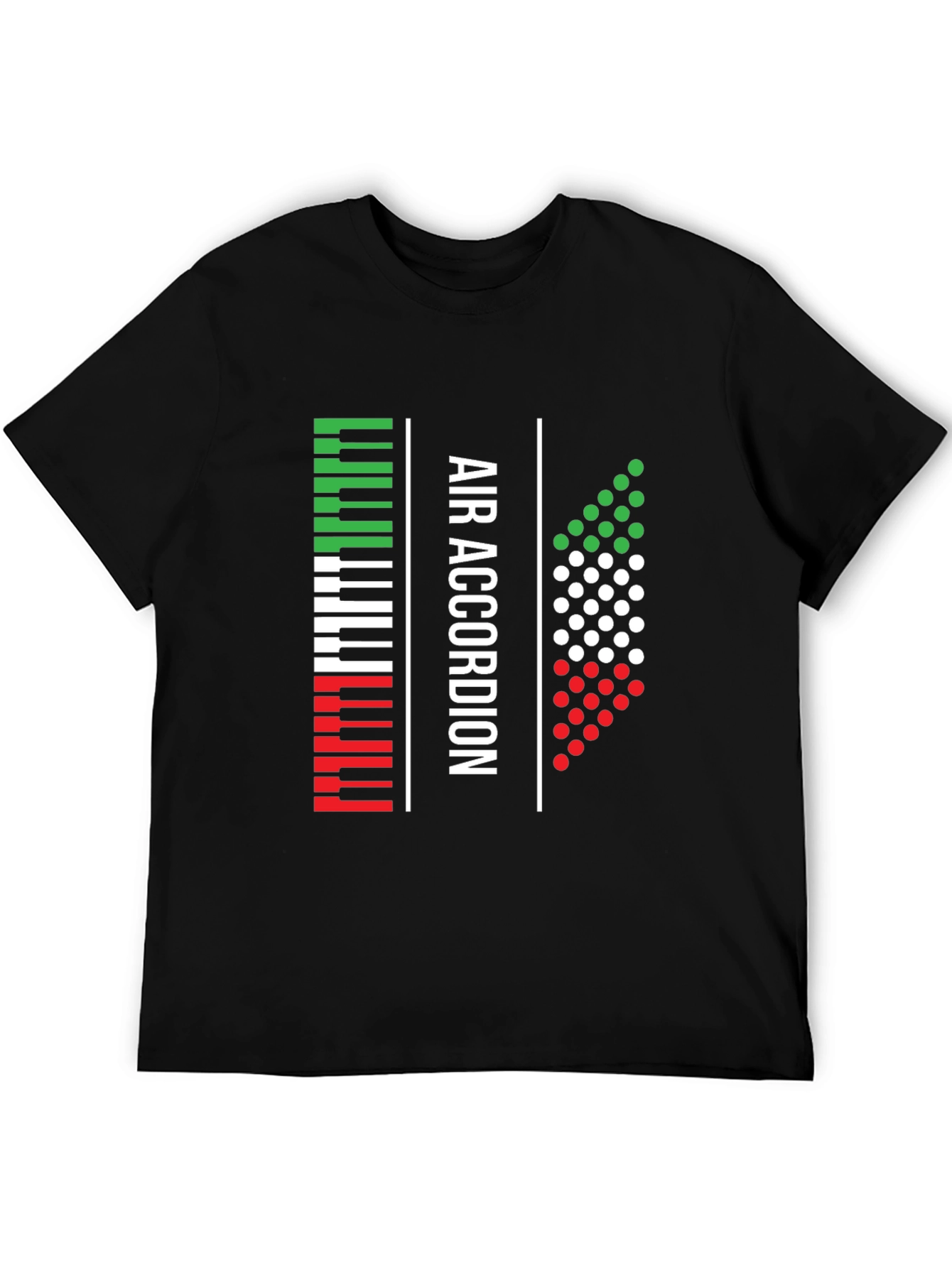 Air Accordion Italian Pride Black T-Shirt