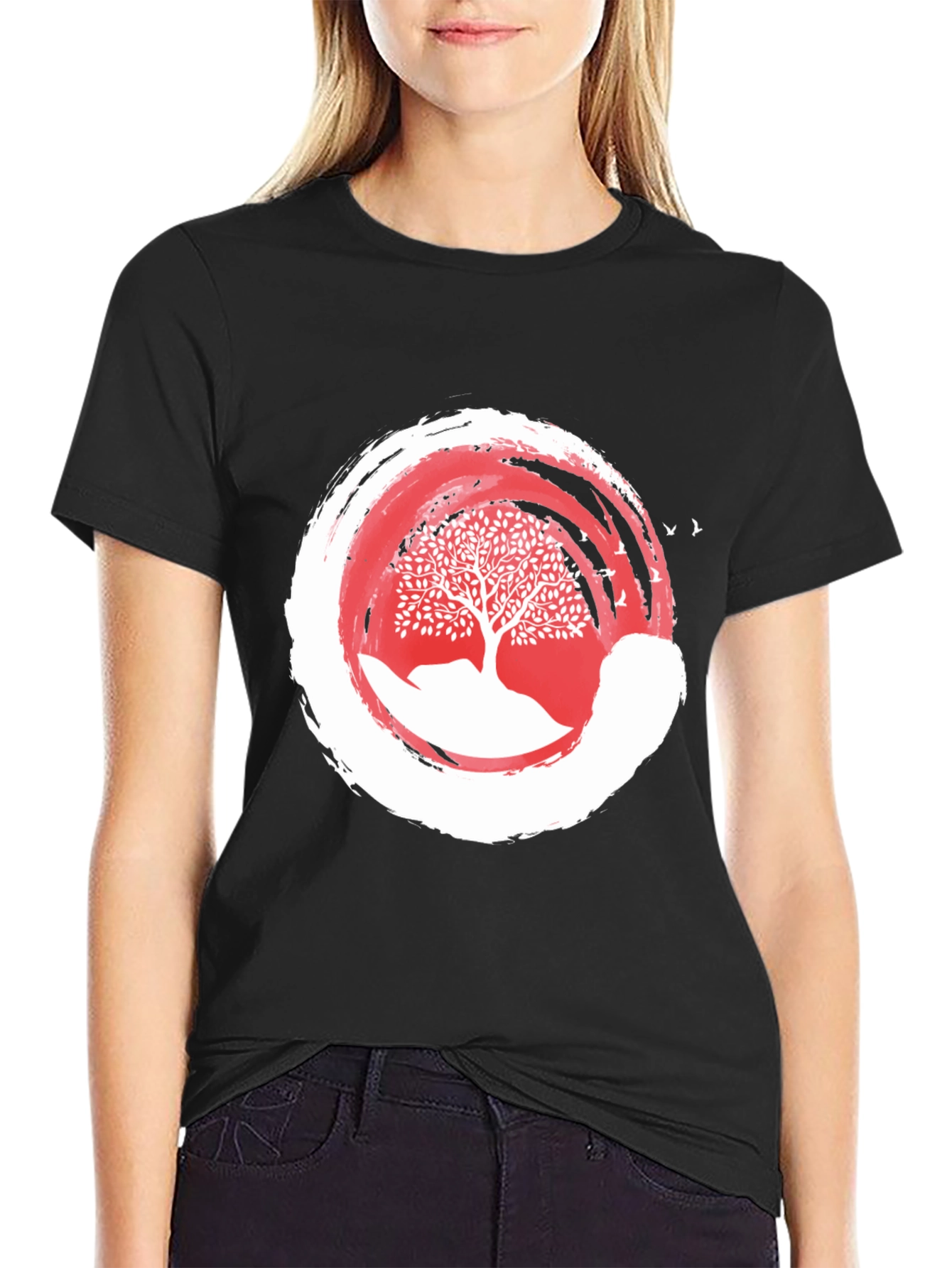 Zen Tree Graphic Tee -  Unique Mens T-Shirt