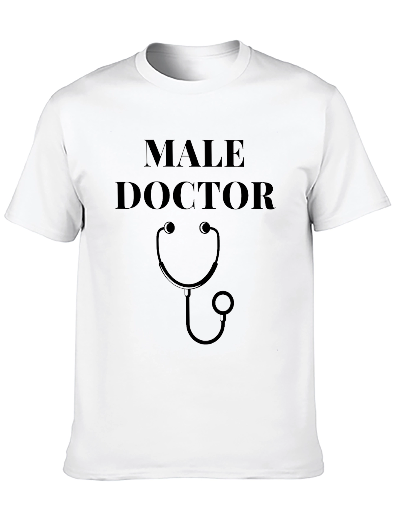 Male Doctor Stethoscope Graphic T-Shirt