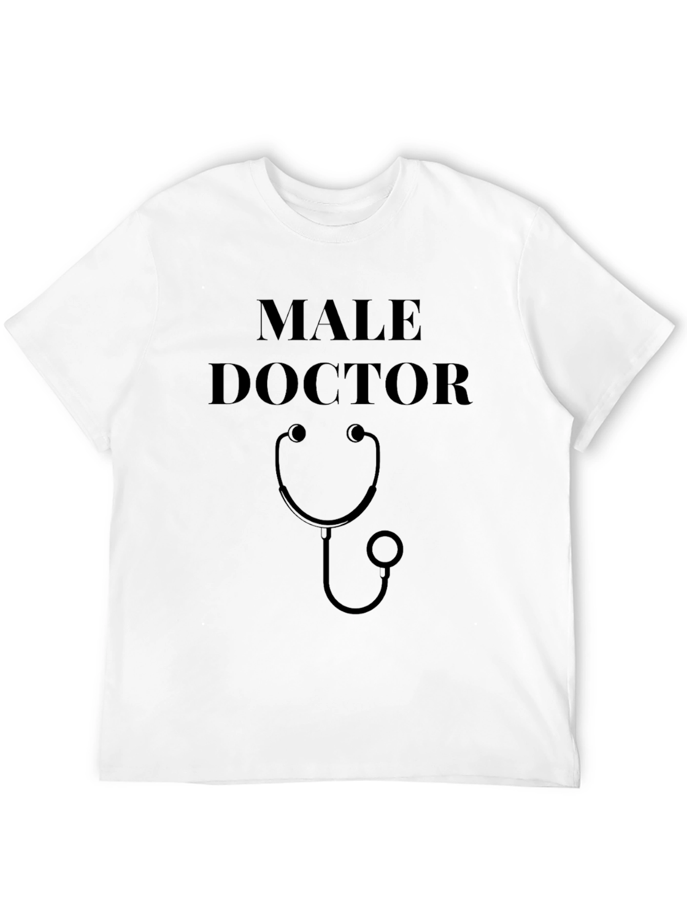 Male Doctor Stethoscope Graphic T-Shirt