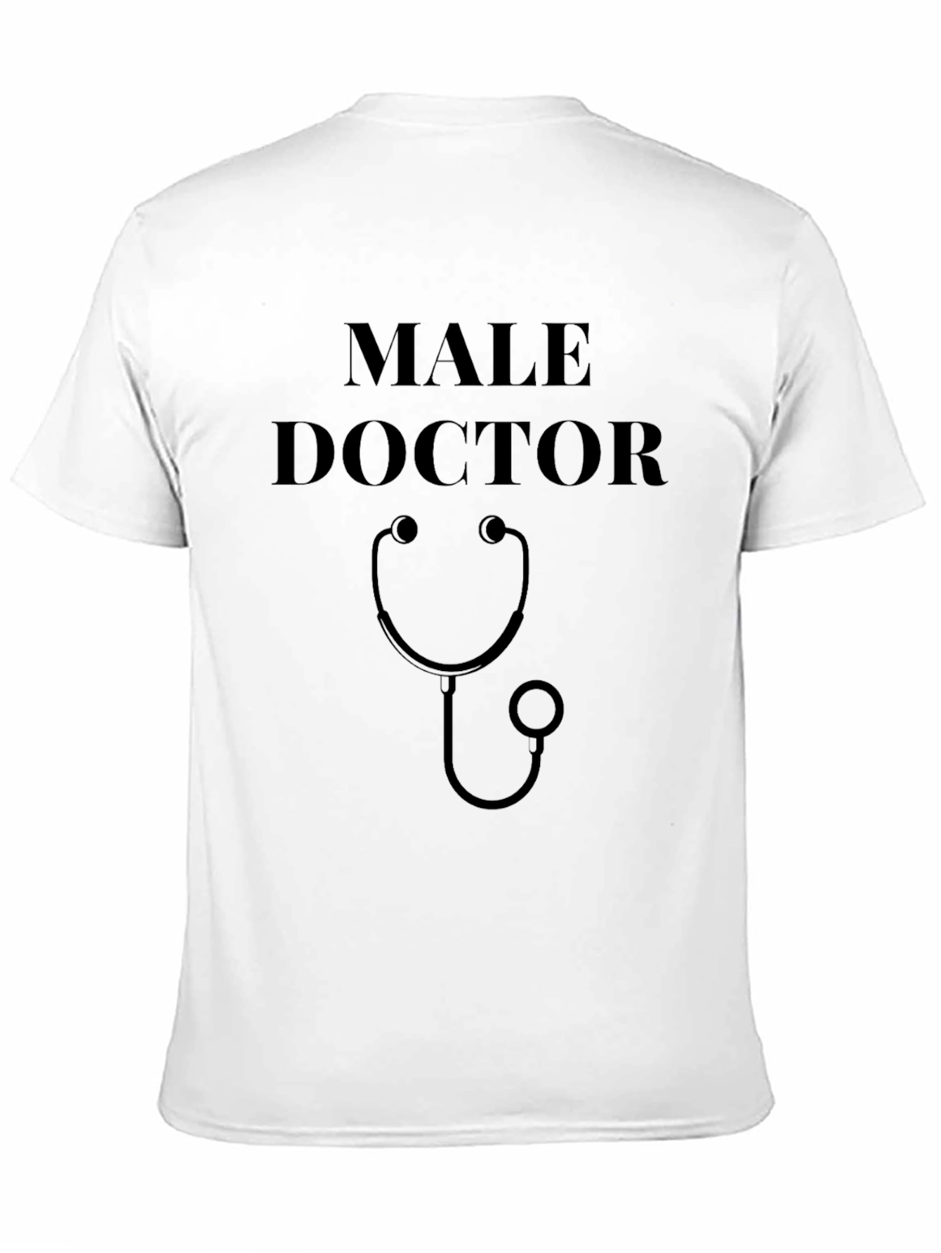 Male Doctor Stethoscope Graphic T-Shirt