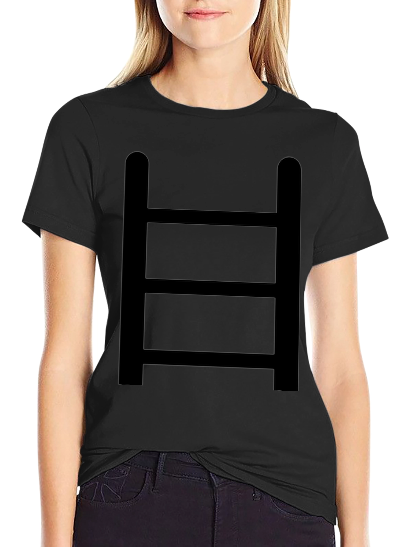 Ladder Graphic Tee - Black