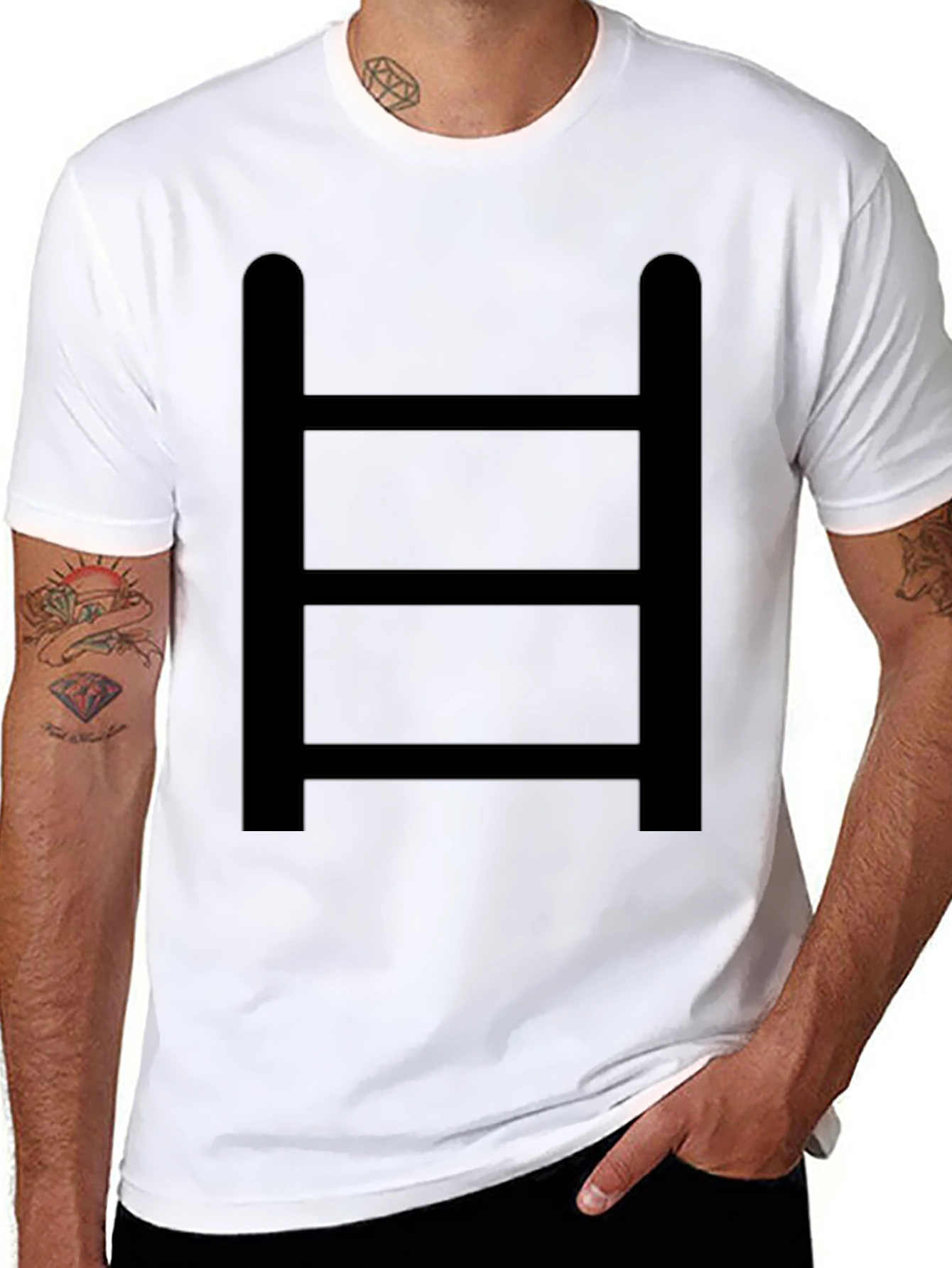 Ladder Graphic Tee - Black