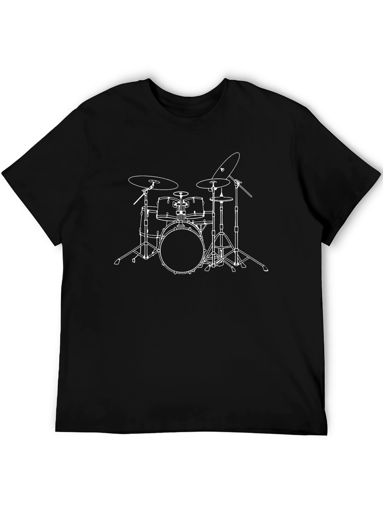 Drum Set Graphic Tee - Musician T-Shirt