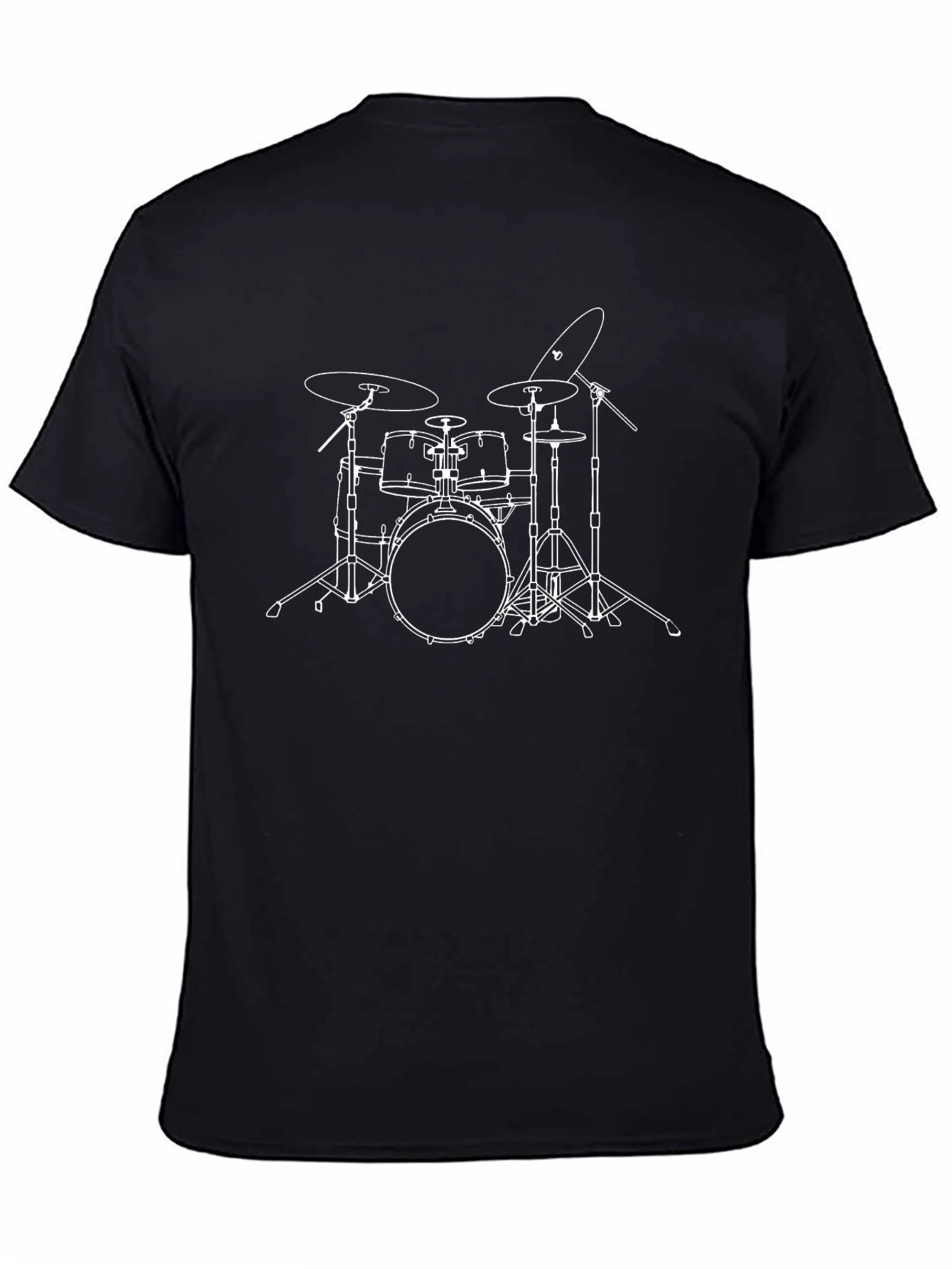 Drum Set Graphic Tee - Musician T-Shirt