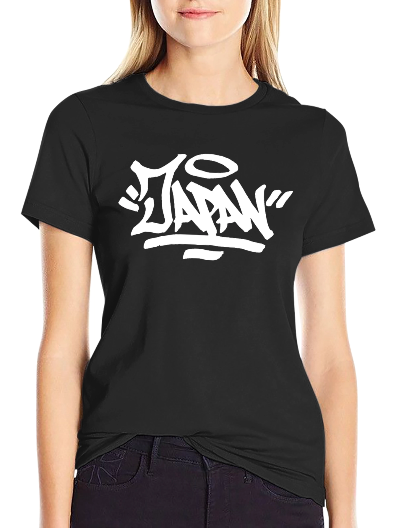 Japan Graffiti Style T-Shirt - Black