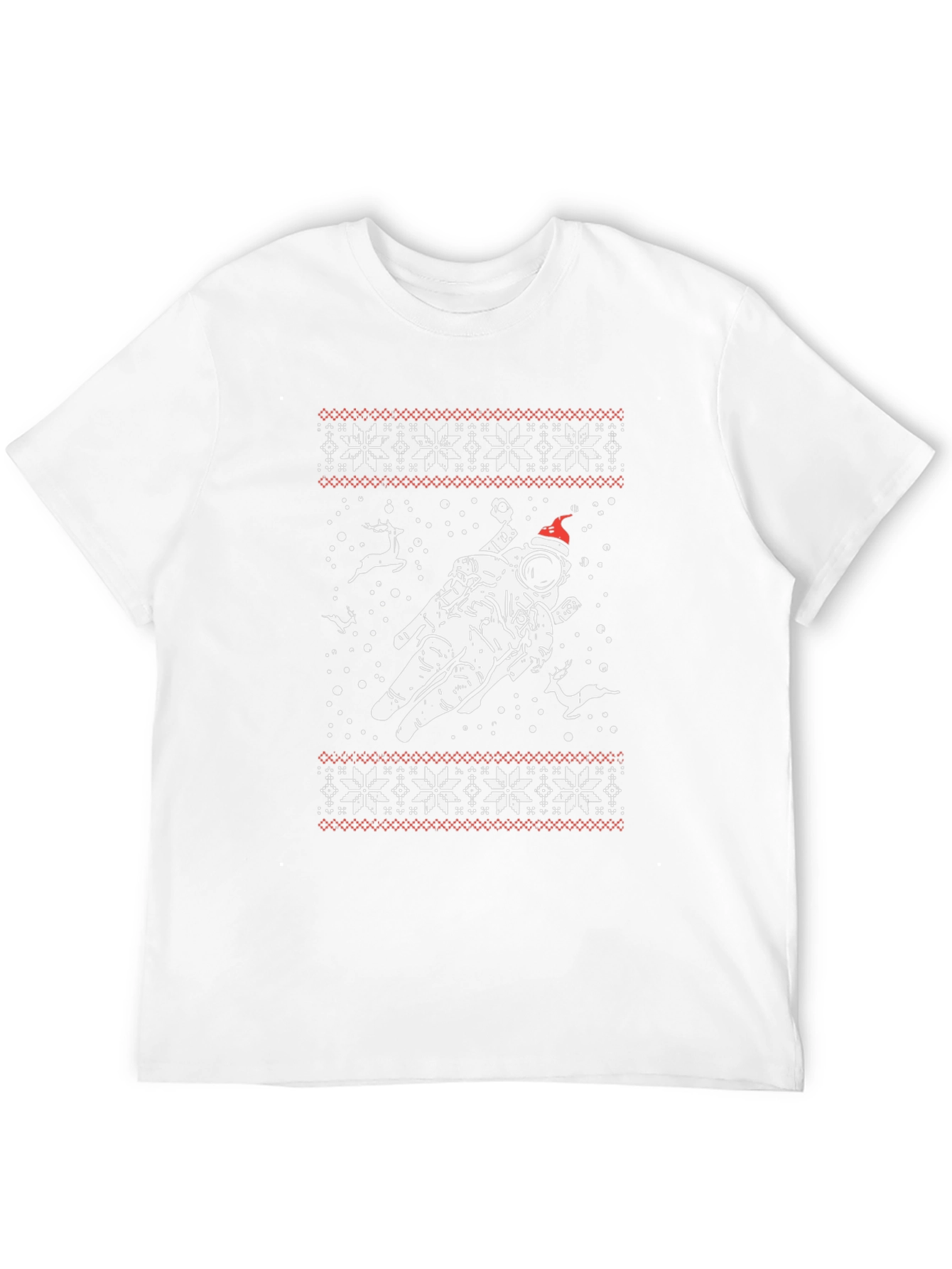 Astronaut Ugly Christmas Sweater T-Shirt
