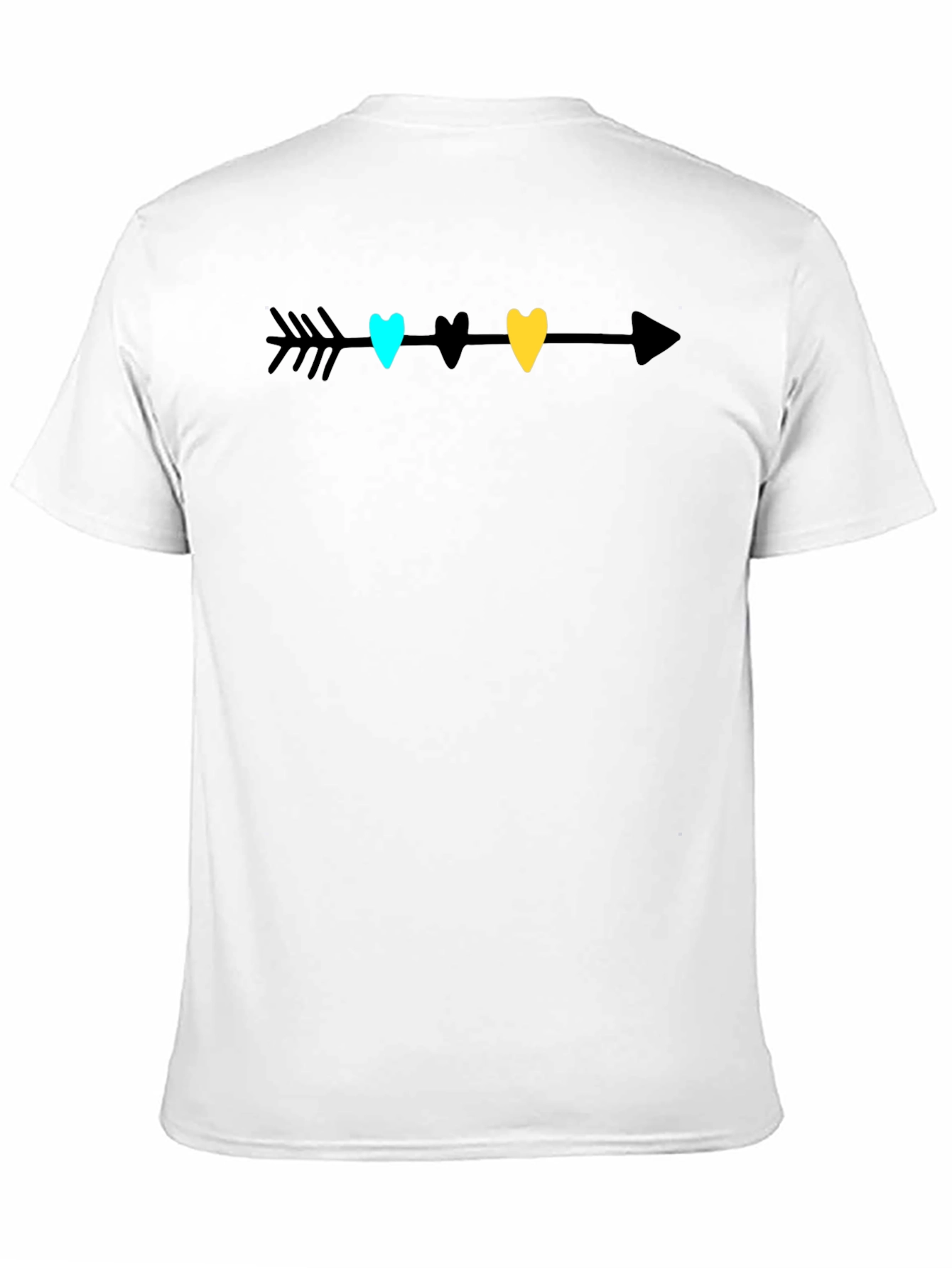 Arrow of Hearts Graphic Tee - Black