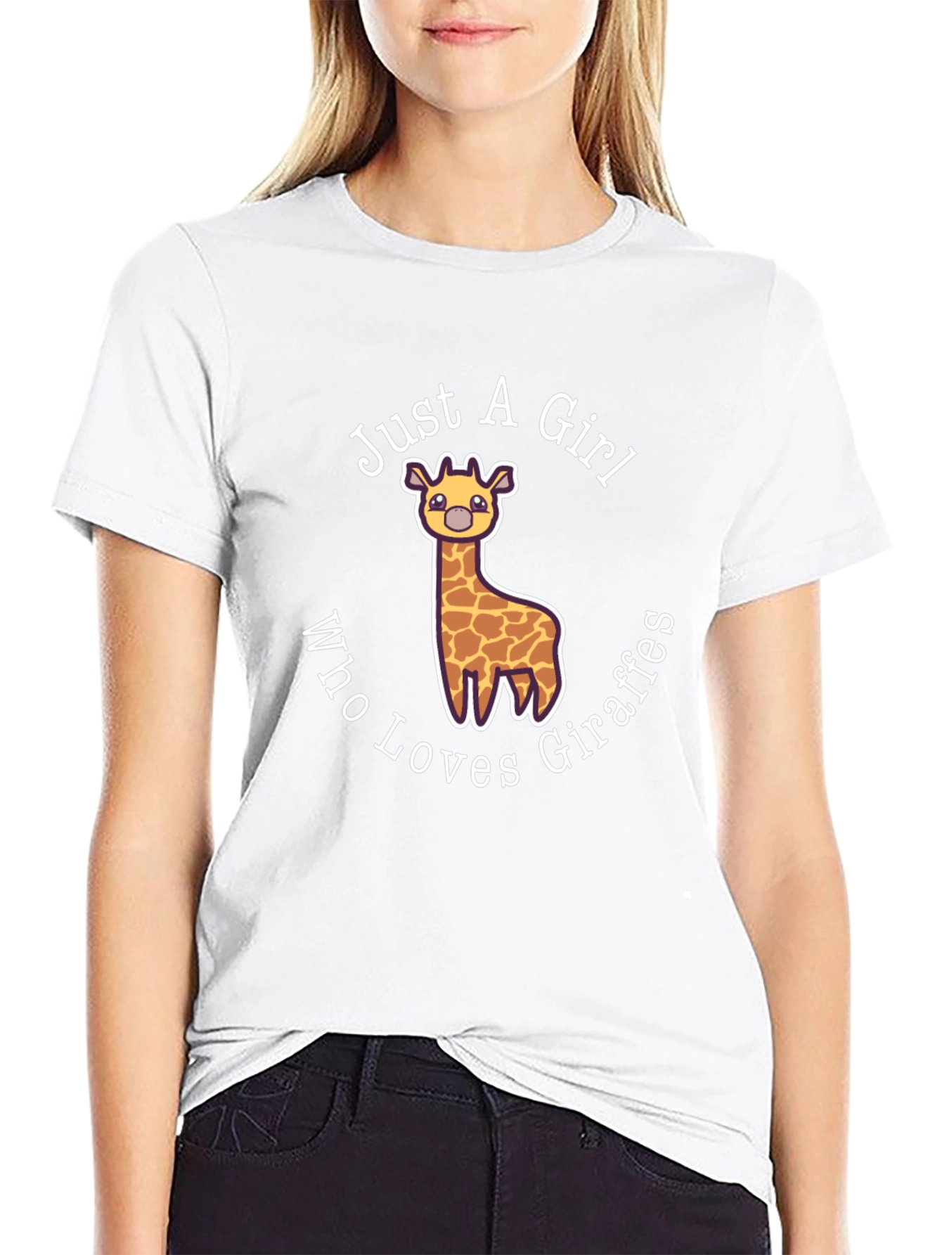 Just A Girl Who Loves Giraffes T-Shirt