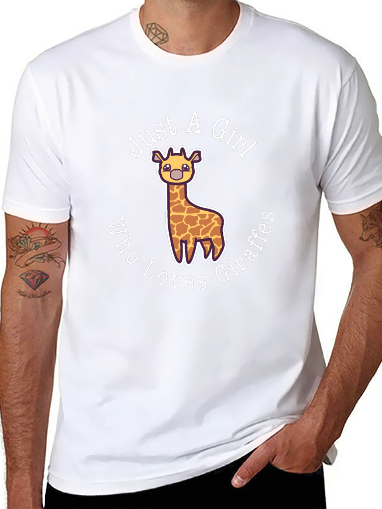 Just A Girl Who Loves Giraffes T-Shirt