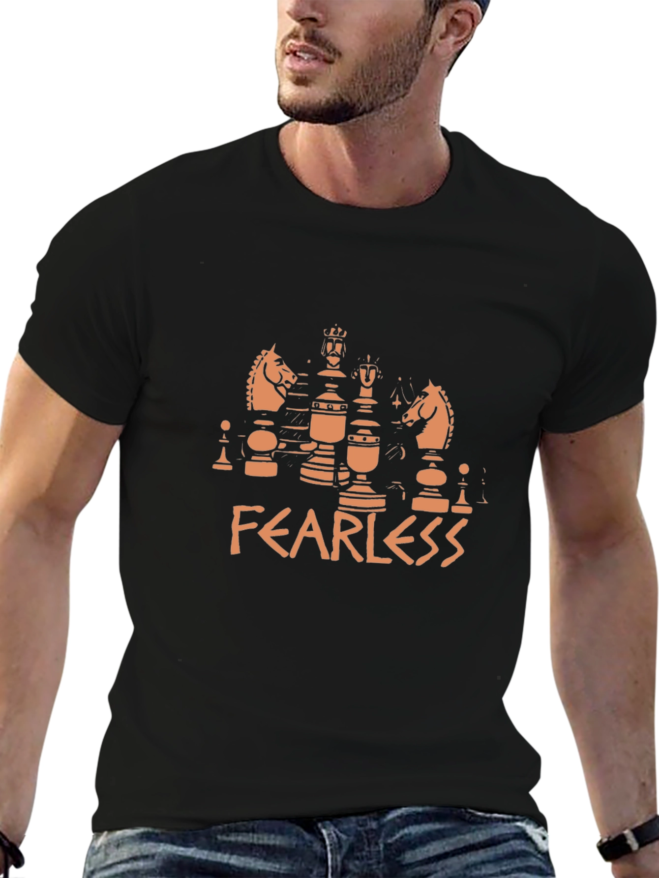 Fearless Chess Graphic Tee - Black