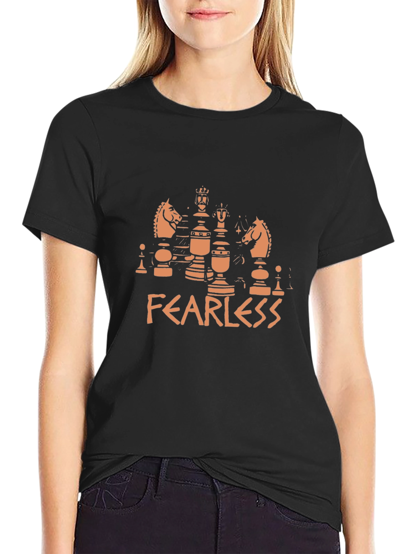 Fearless Chess Graphic Tee - Black