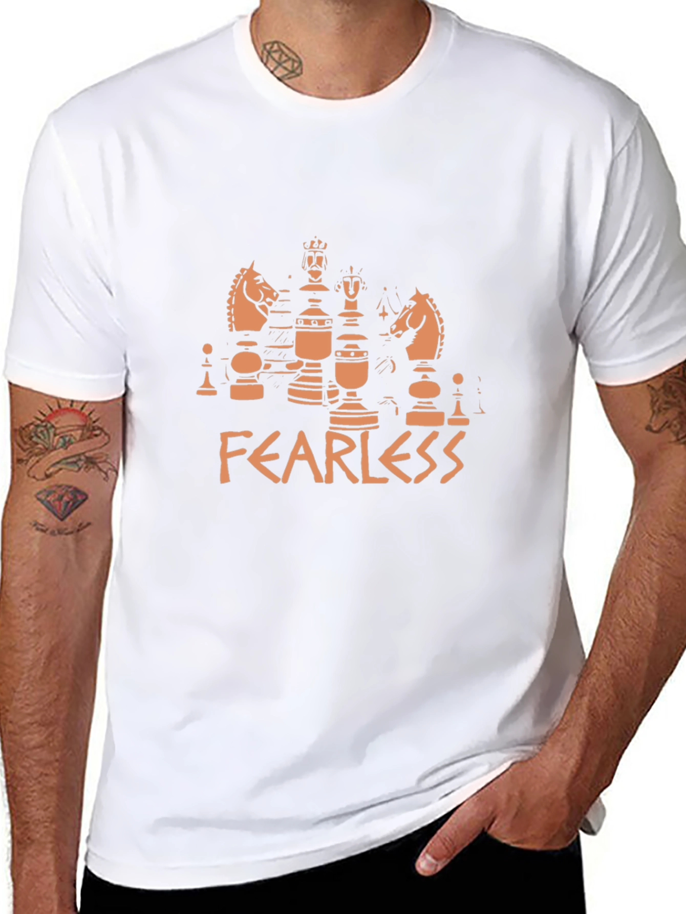 Fearless Chess Graphic Tee - Black