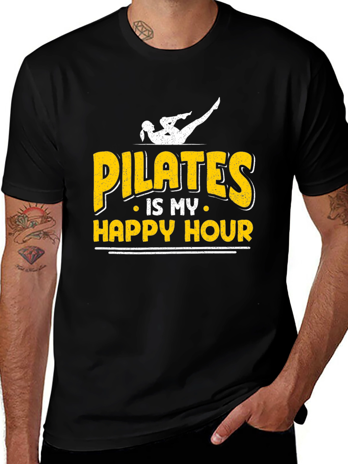 Pilates is My Happy Hour Graphic Tee