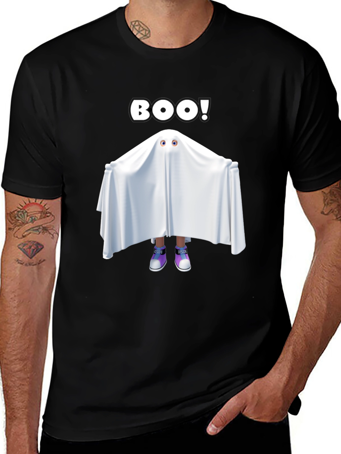 Boo! Ghost T-Shirt - Halloween Spooky Season Tee