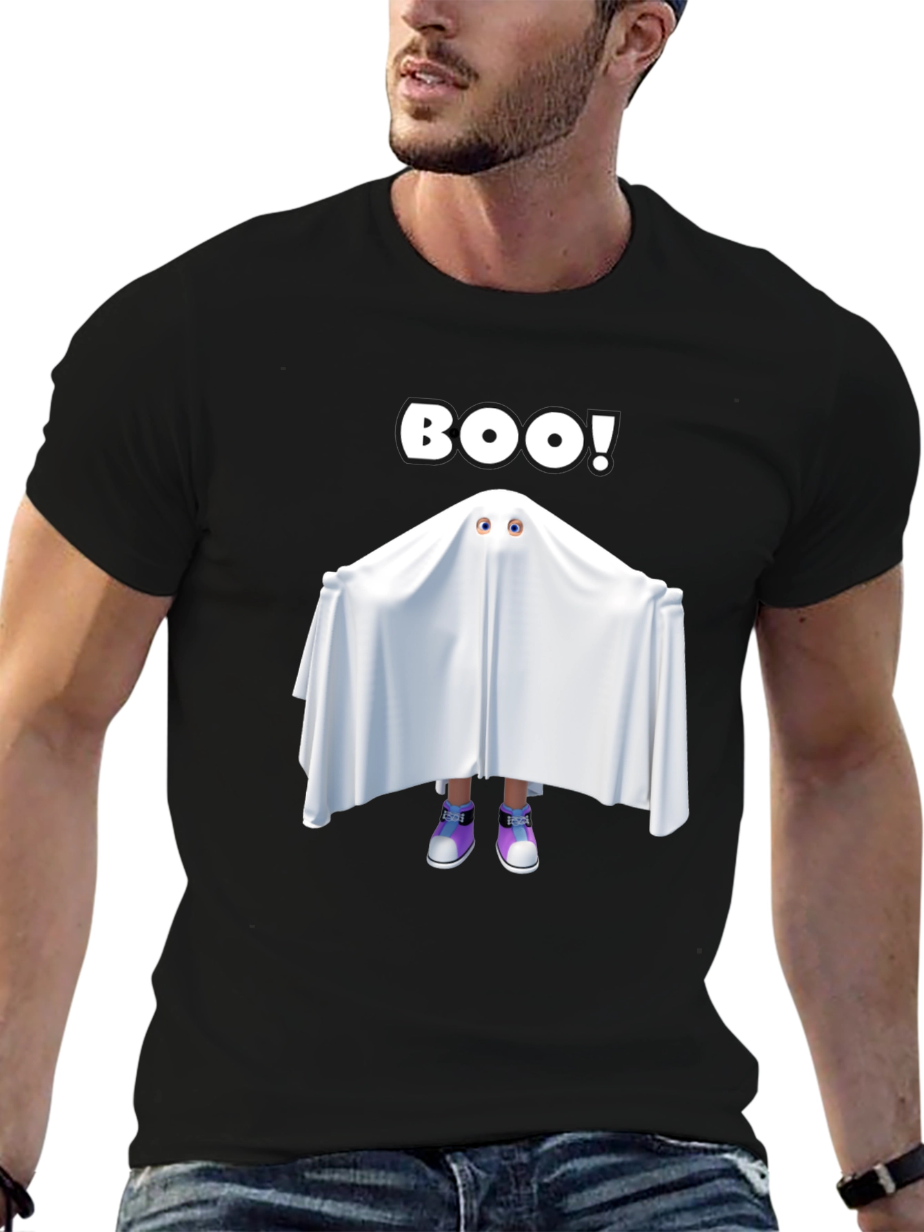 Boo! Ghost T-Shirt - Halloween Spooky Season Tee