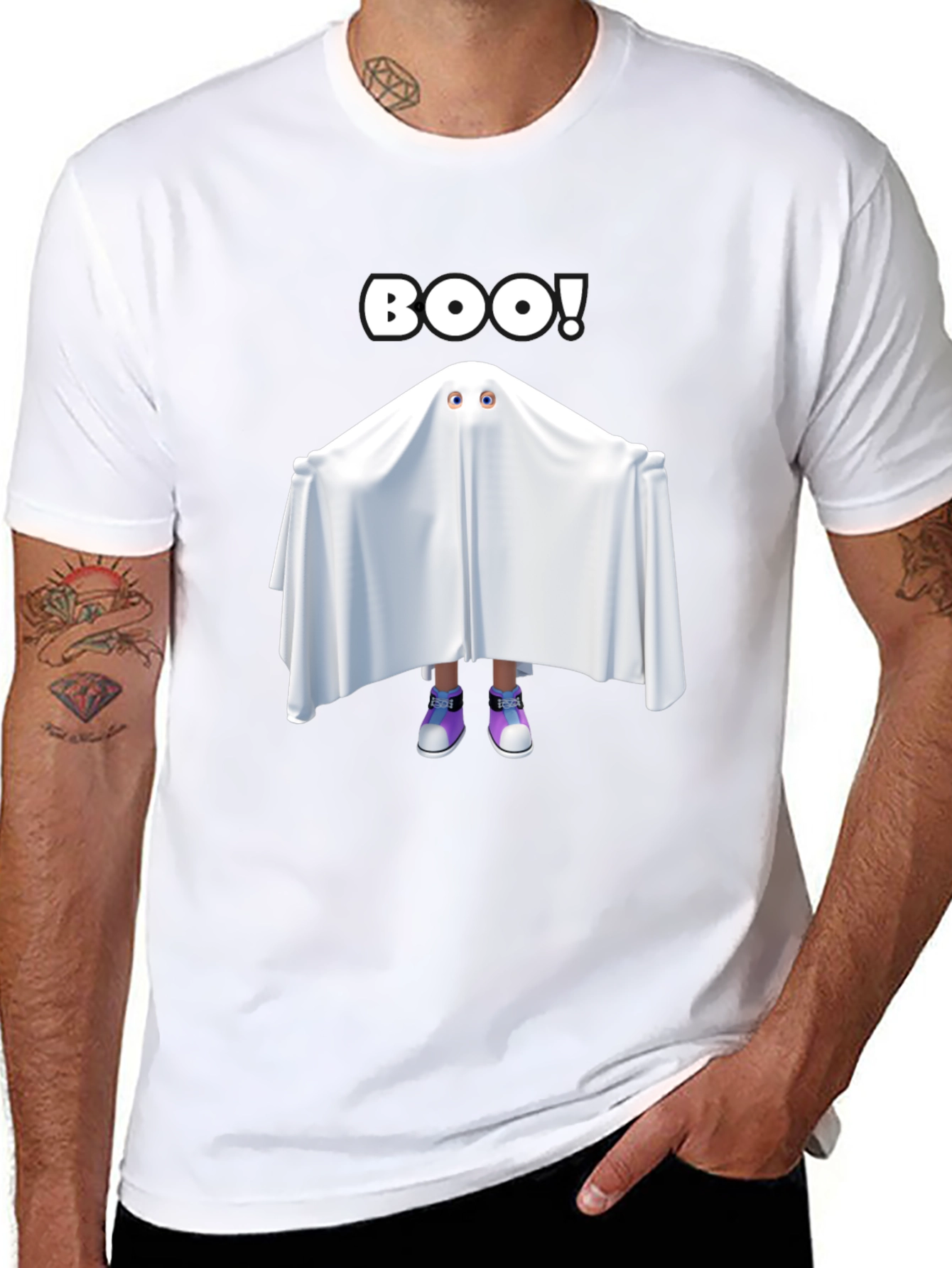 Boo! Ghost T-Shirt - Halloween Spooky Season Tee