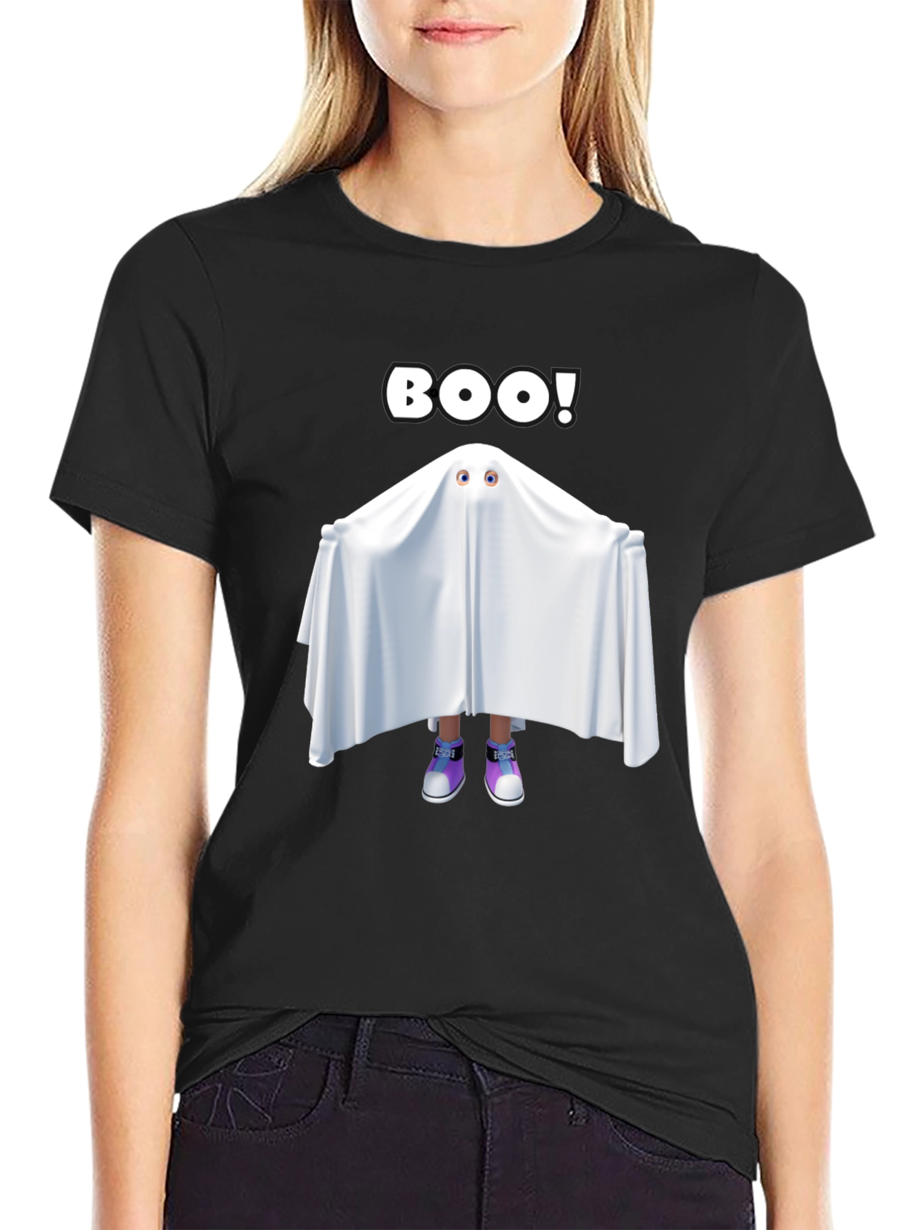 Boo! Ghost T-Shirt - Halloween Spooky Season Tee
