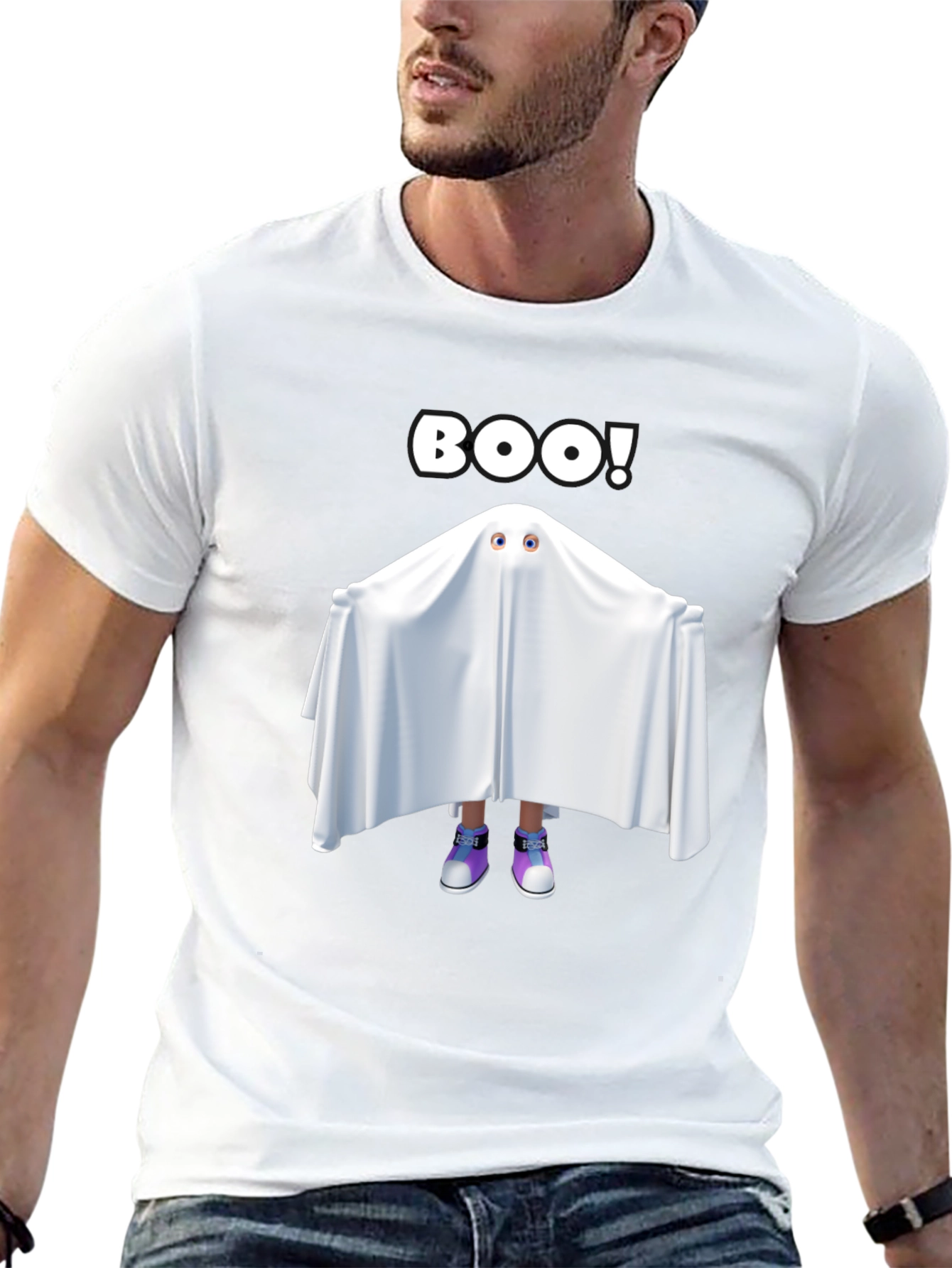 Boo! Ghost T-Shirt - Halloween Spooky Season Tee