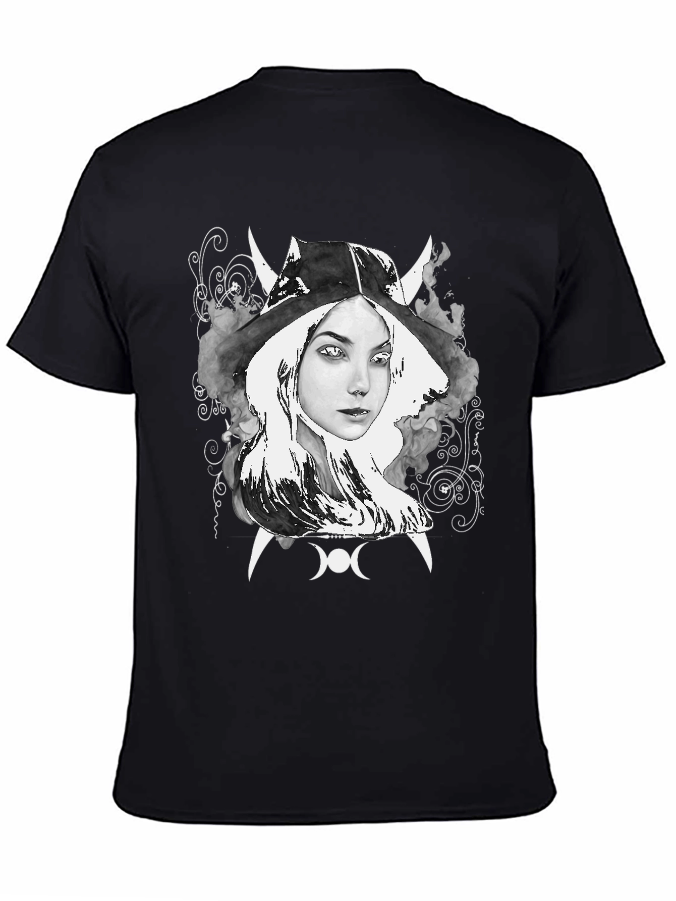 Witch Graphic Tee - Dark Aesthetic Clothing