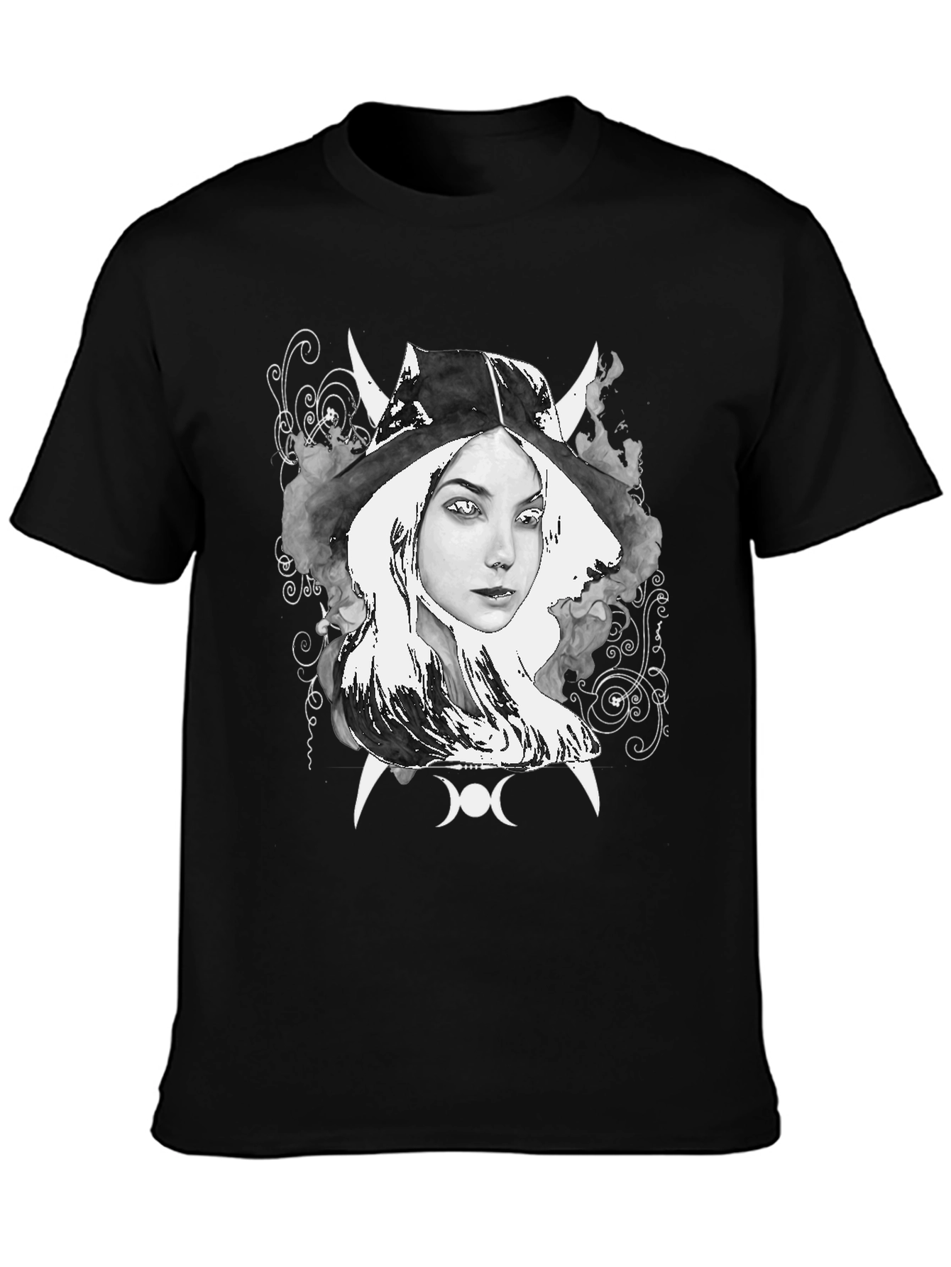 Witch Graphic Tee - Dark Aesthetic Clothing