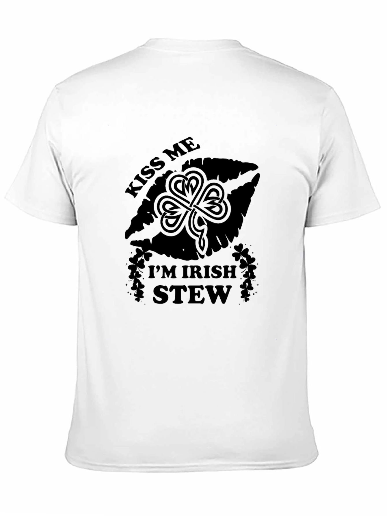 Kiss Me Im Irish Stew Black T-Shirt
