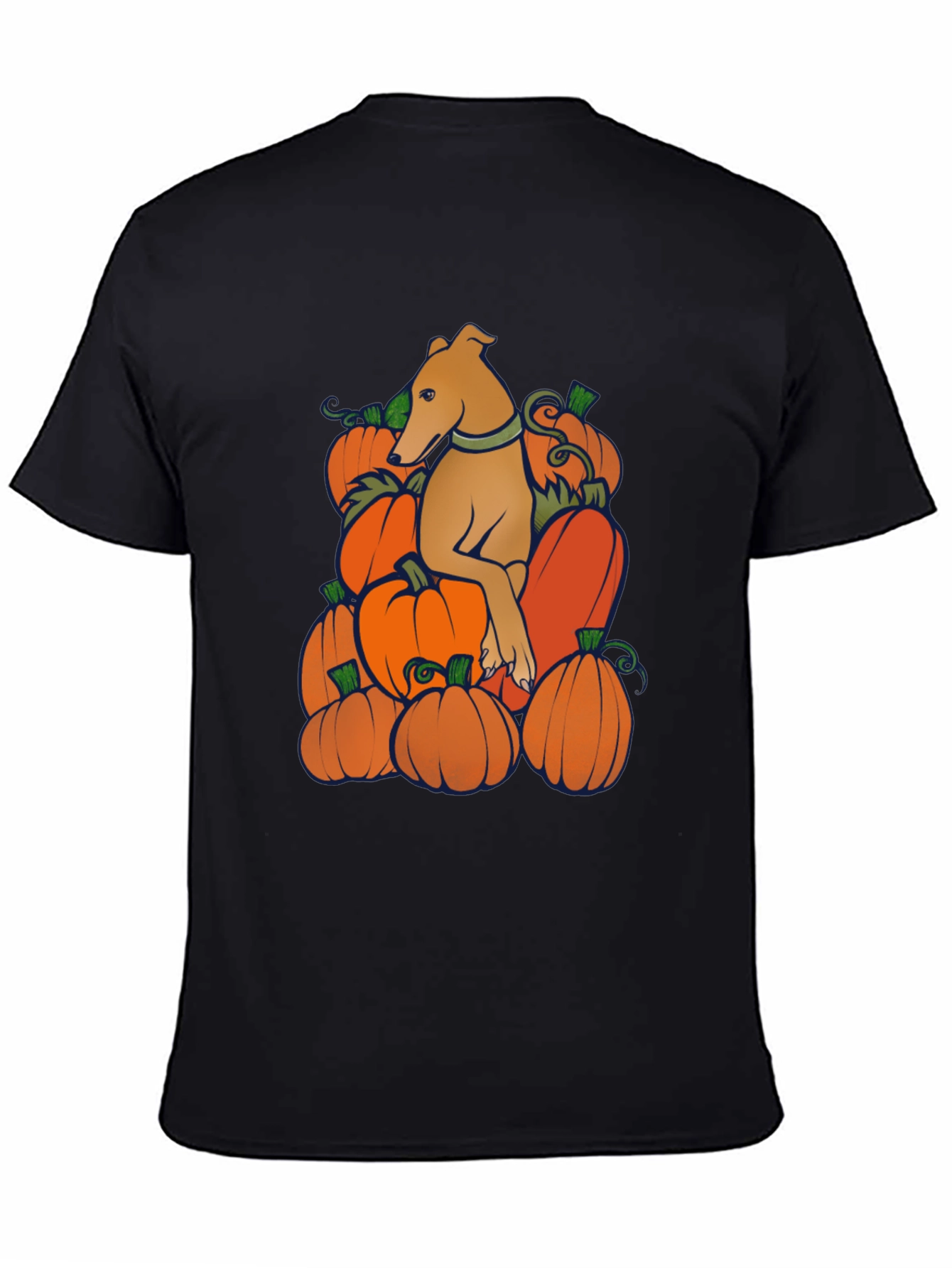 Dog in Pumpkins Graphic Tee