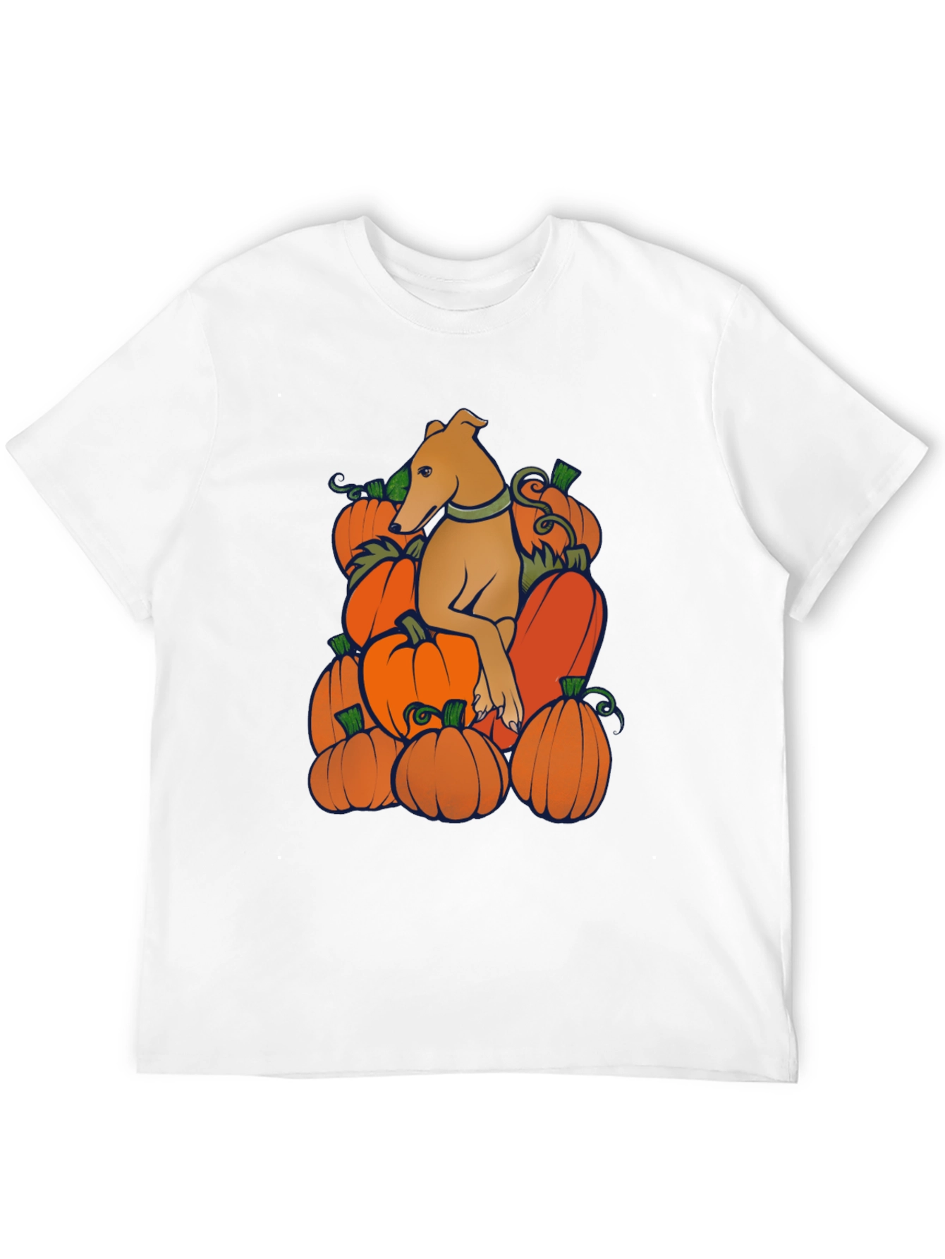 Dog in Pumpkins Graphic Tee