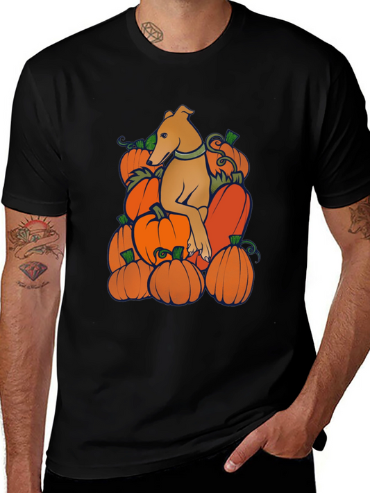 Dog in Pumpkins Graphic Tee