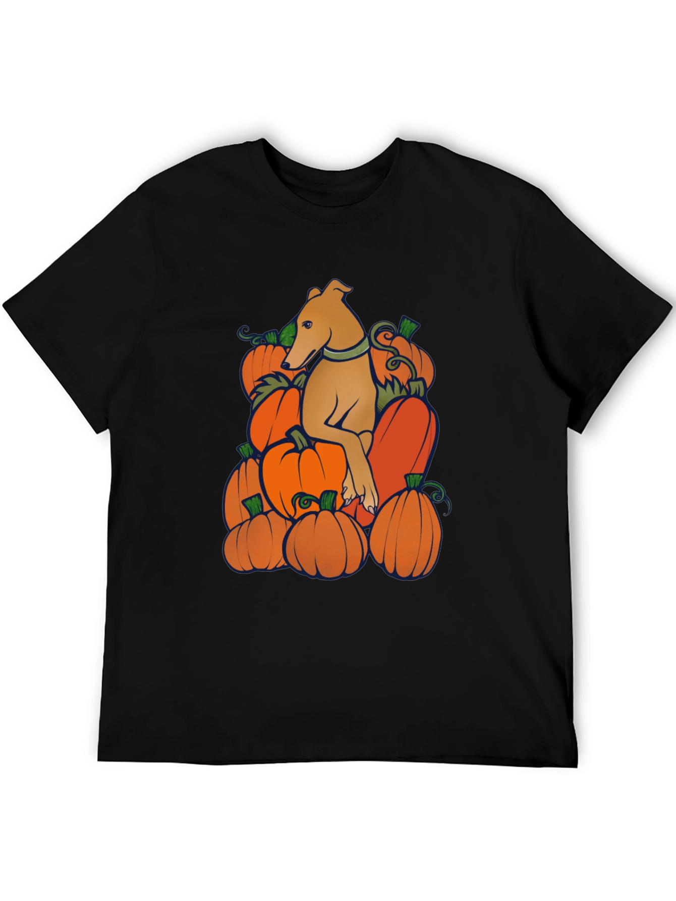 Dog in Pumpkins Graphic Tee