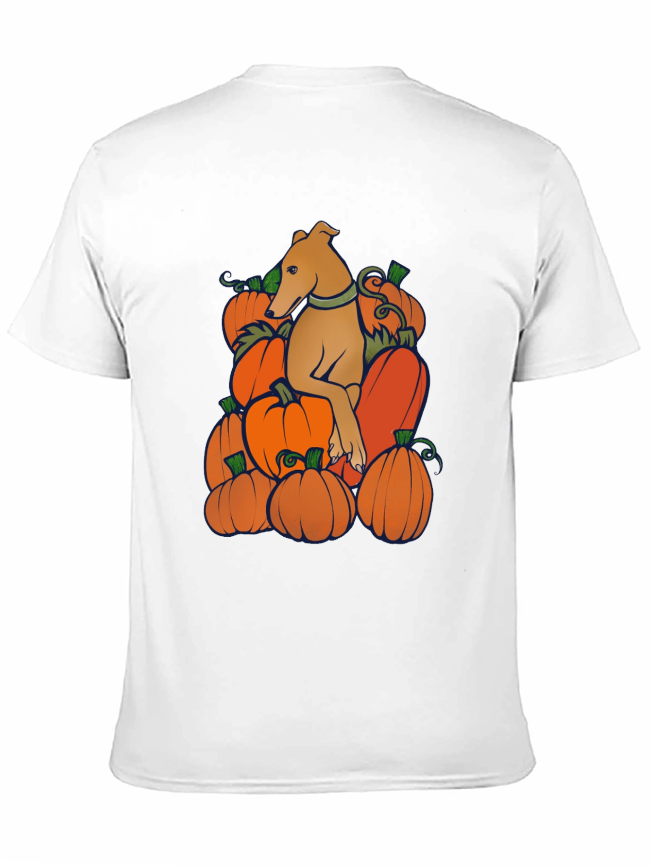 Dog in Pumpkins Graphic Tee
