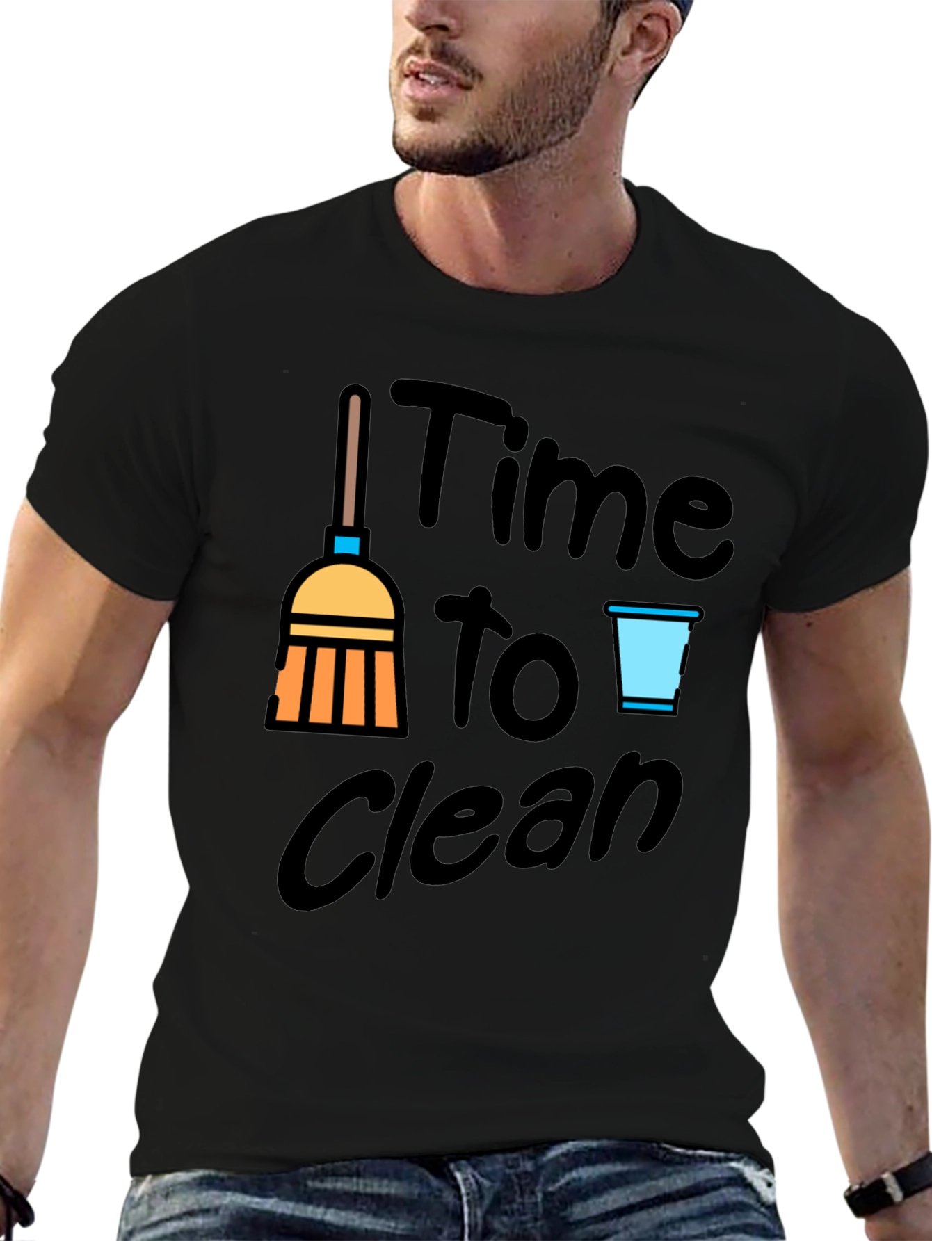 Time To Clean Graphic Tee