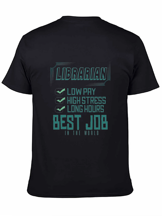 Librarian Best Job Graphic T-Shirt