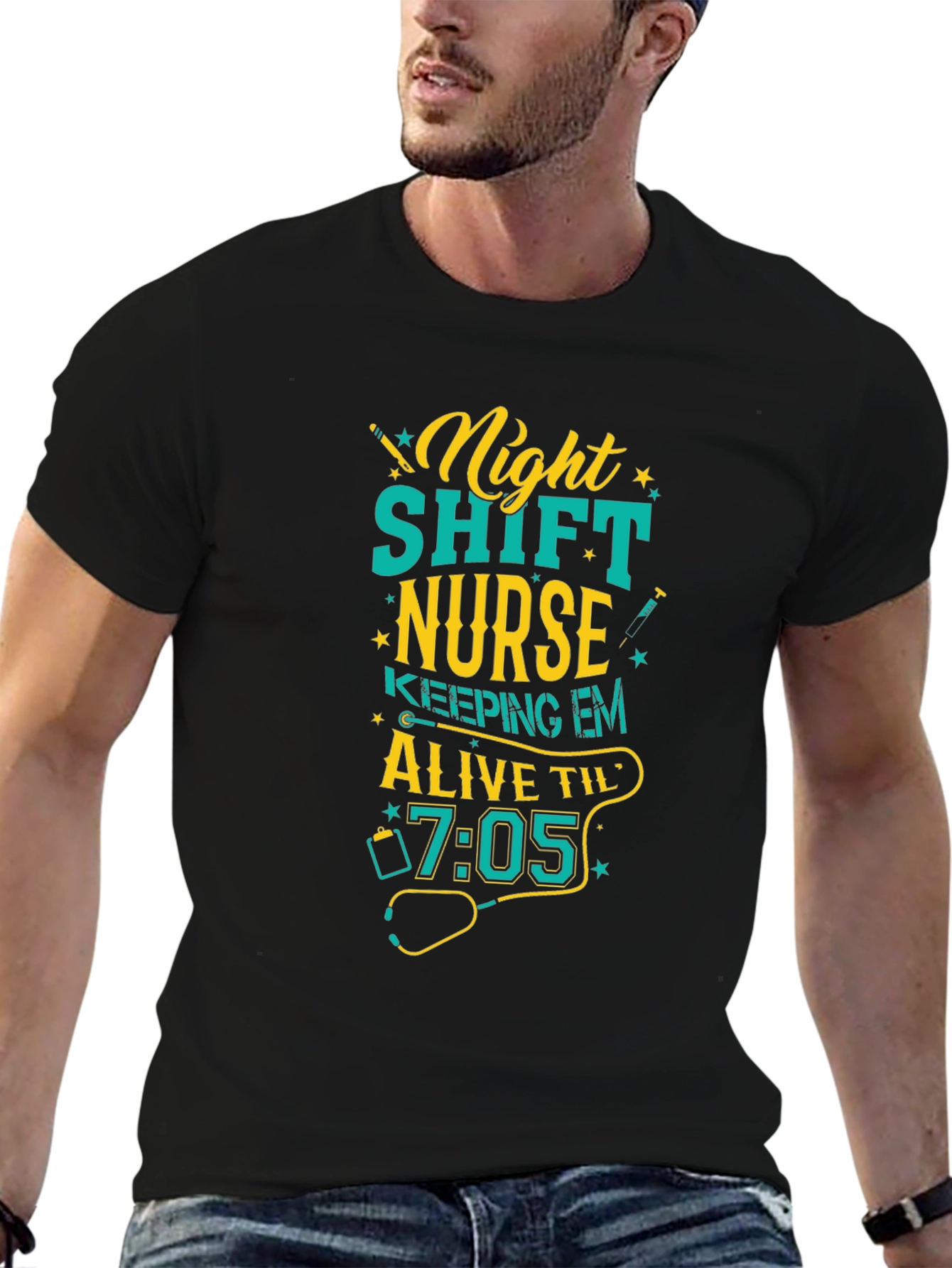 Night Shift Nurse Graphic Tee