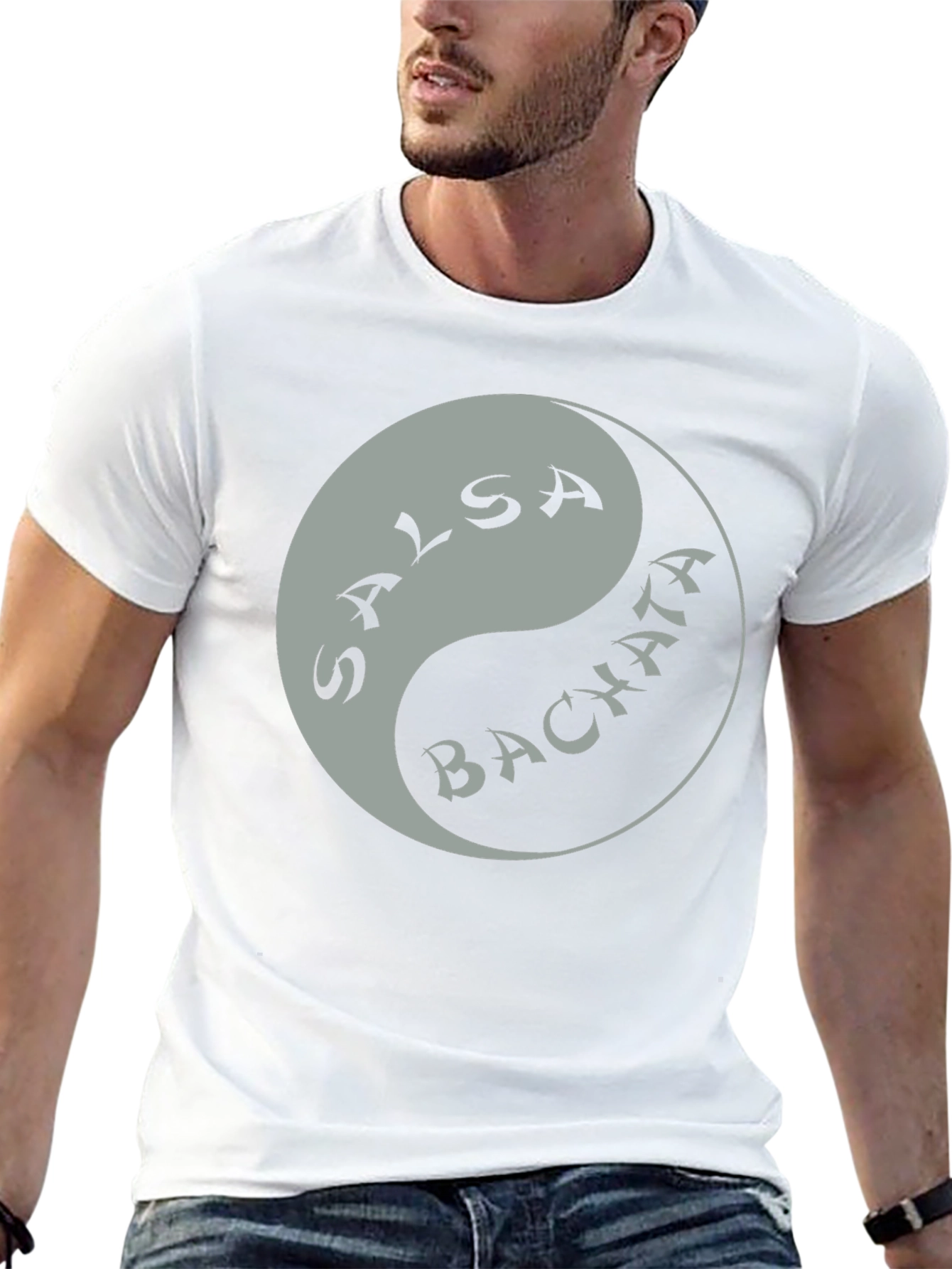 Salsa Bachata Yin Yang Black T-Shirt