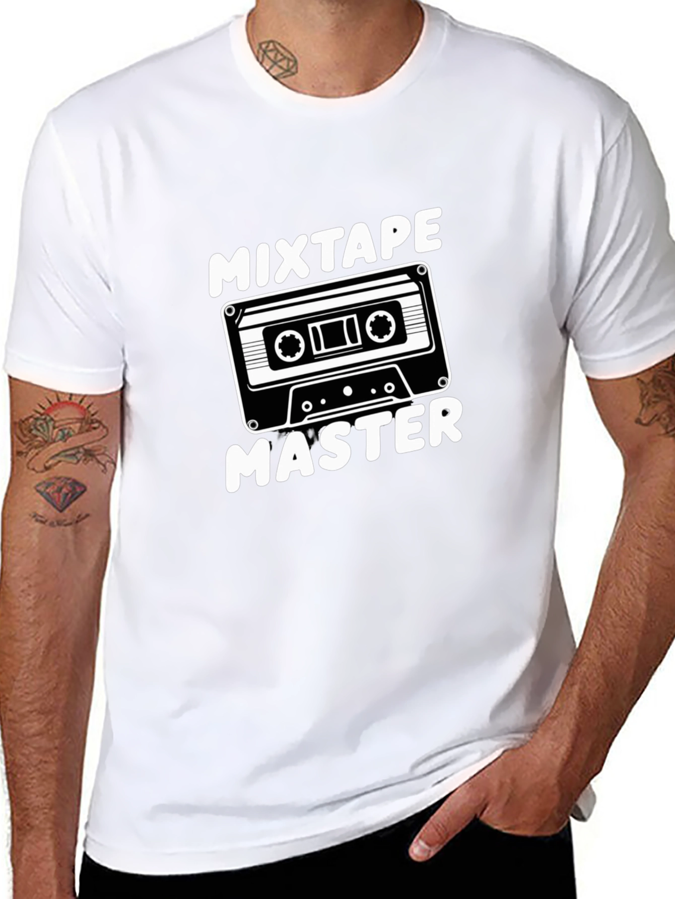 Mixtape Master Black Graphic T-Shirt